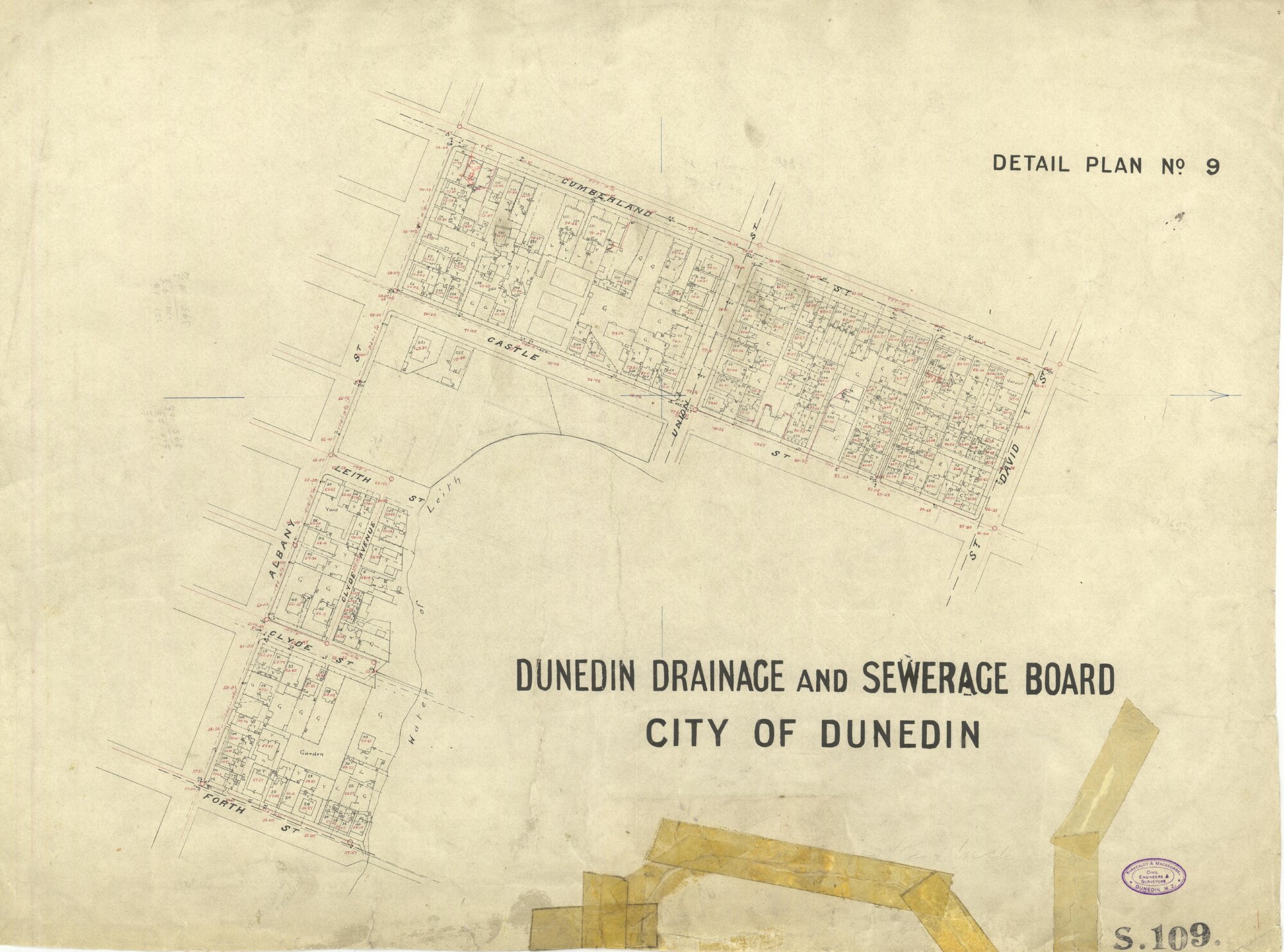 Dunedin Drainage &amp; Sewerage Board House Connection Plan S109