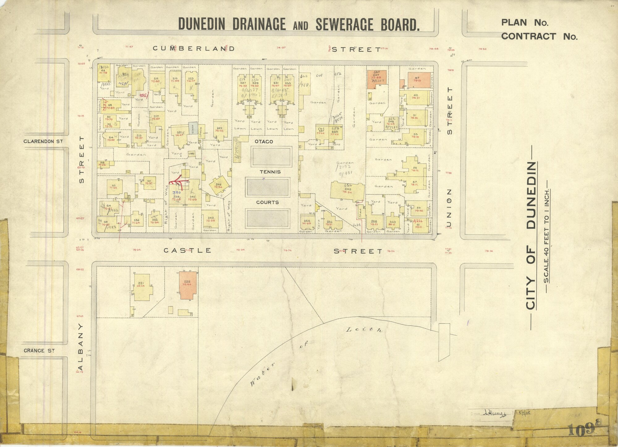 Dunedin Drainage &amp; Sewerage Board House Connection Plan S109A