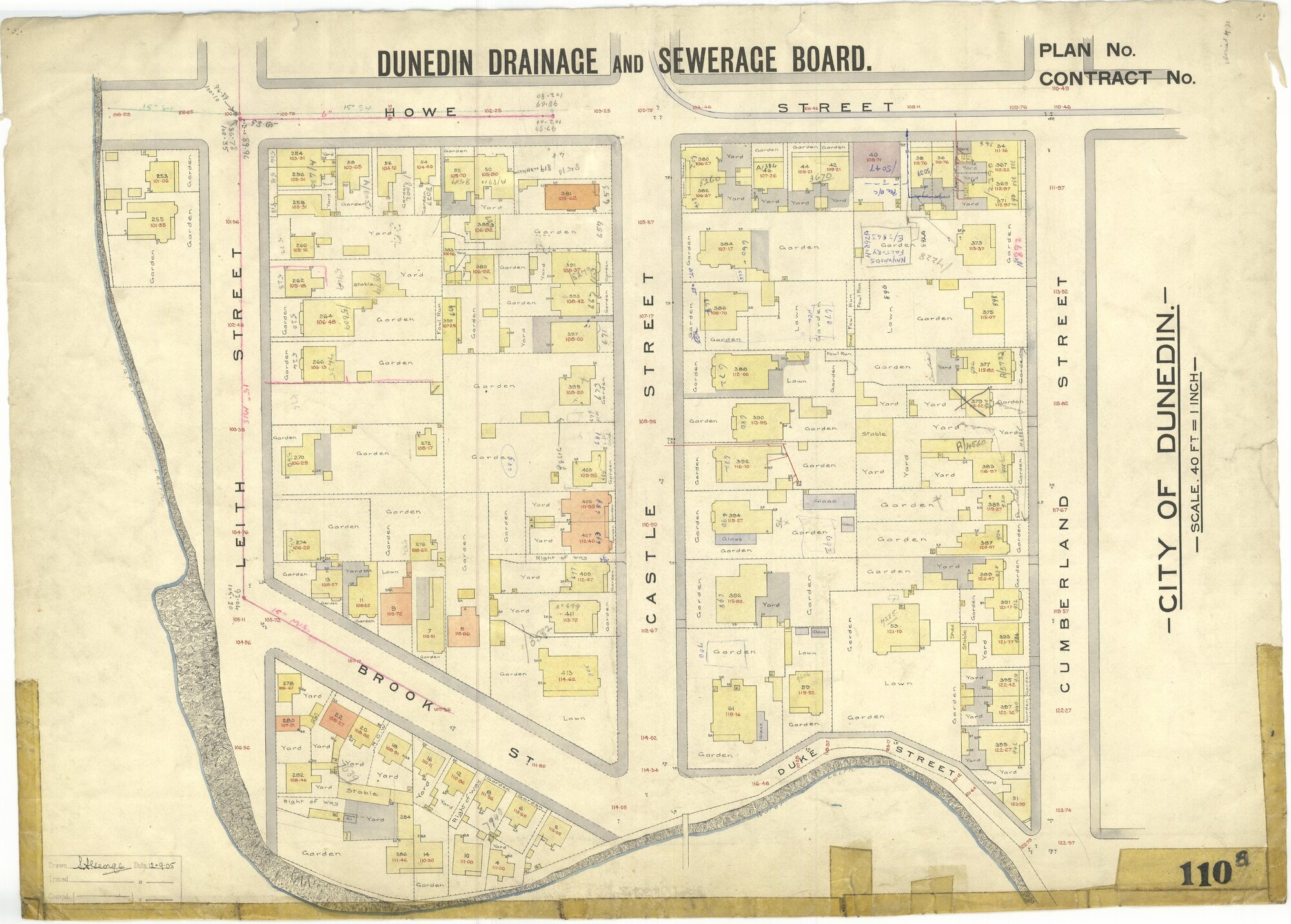Dunedin Drainage &amp; Sewerage Board House Connection Plan S110A