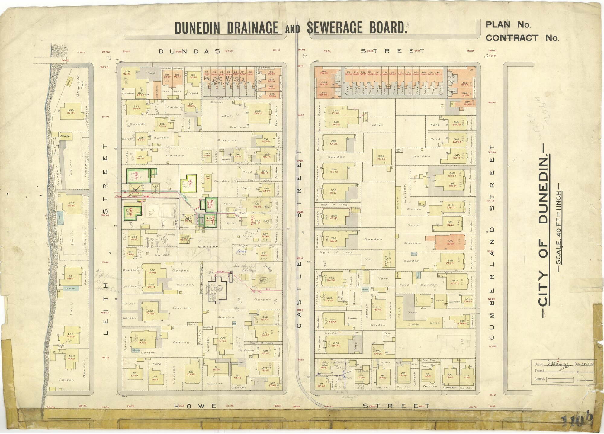 Dunedin Drainage &amp; Sewerage Board House Connection Plan S110B