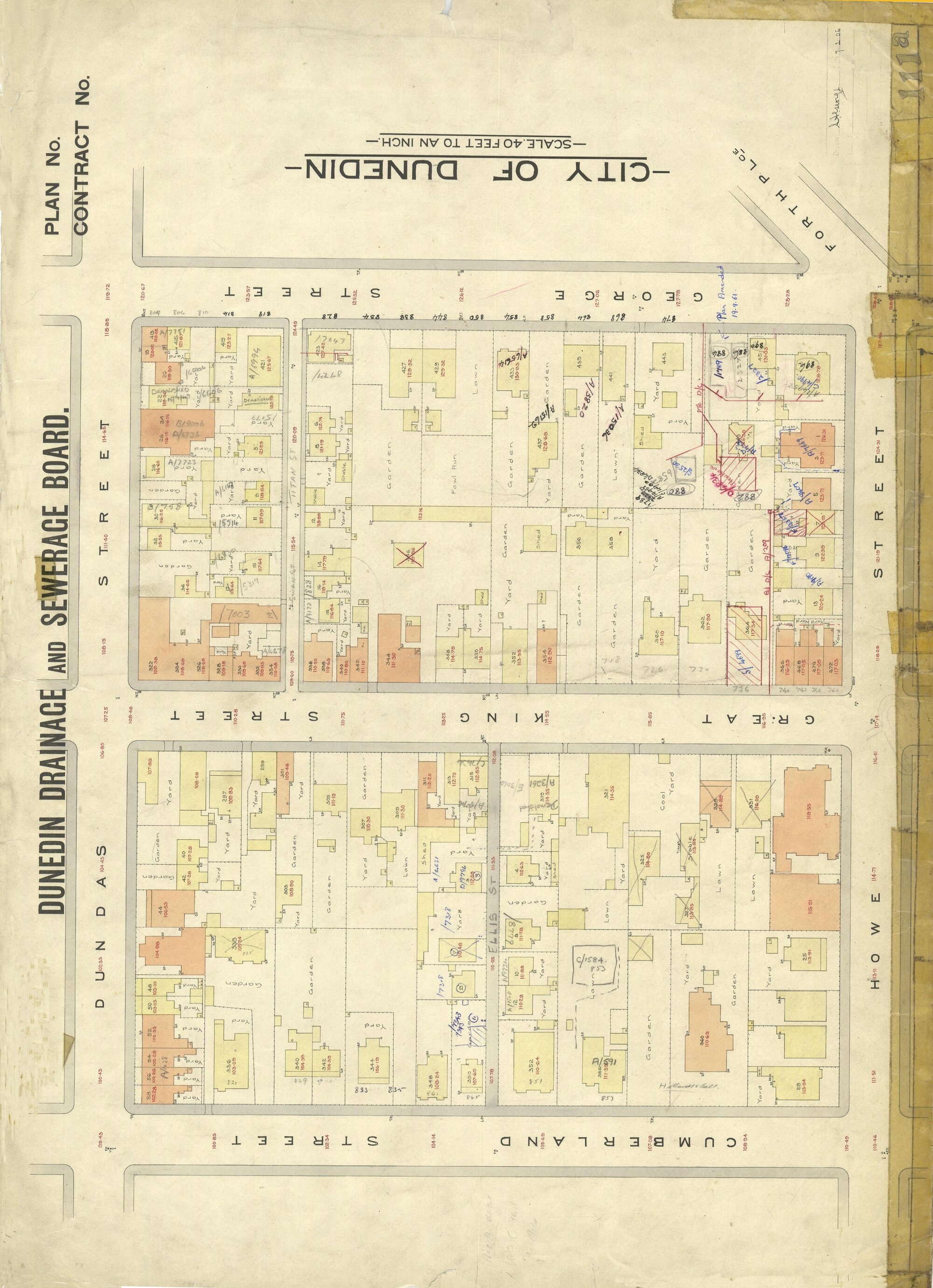 Dunedin Drainage &amp; Sewerage Board House Connection Plan S111A