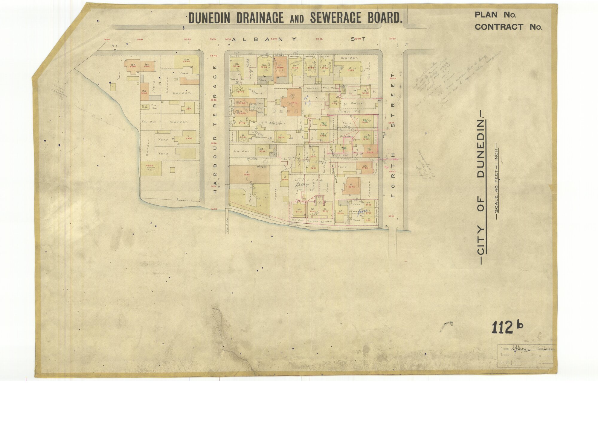Dunedin Drainage &amp; Sewerage Board House Connection Plan S112B