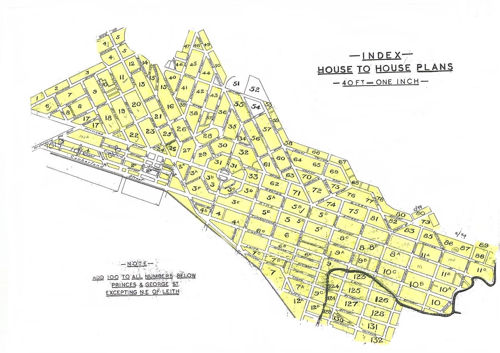 Dunedin Drainage &amp; Sewerage Board House Connection Plan Index