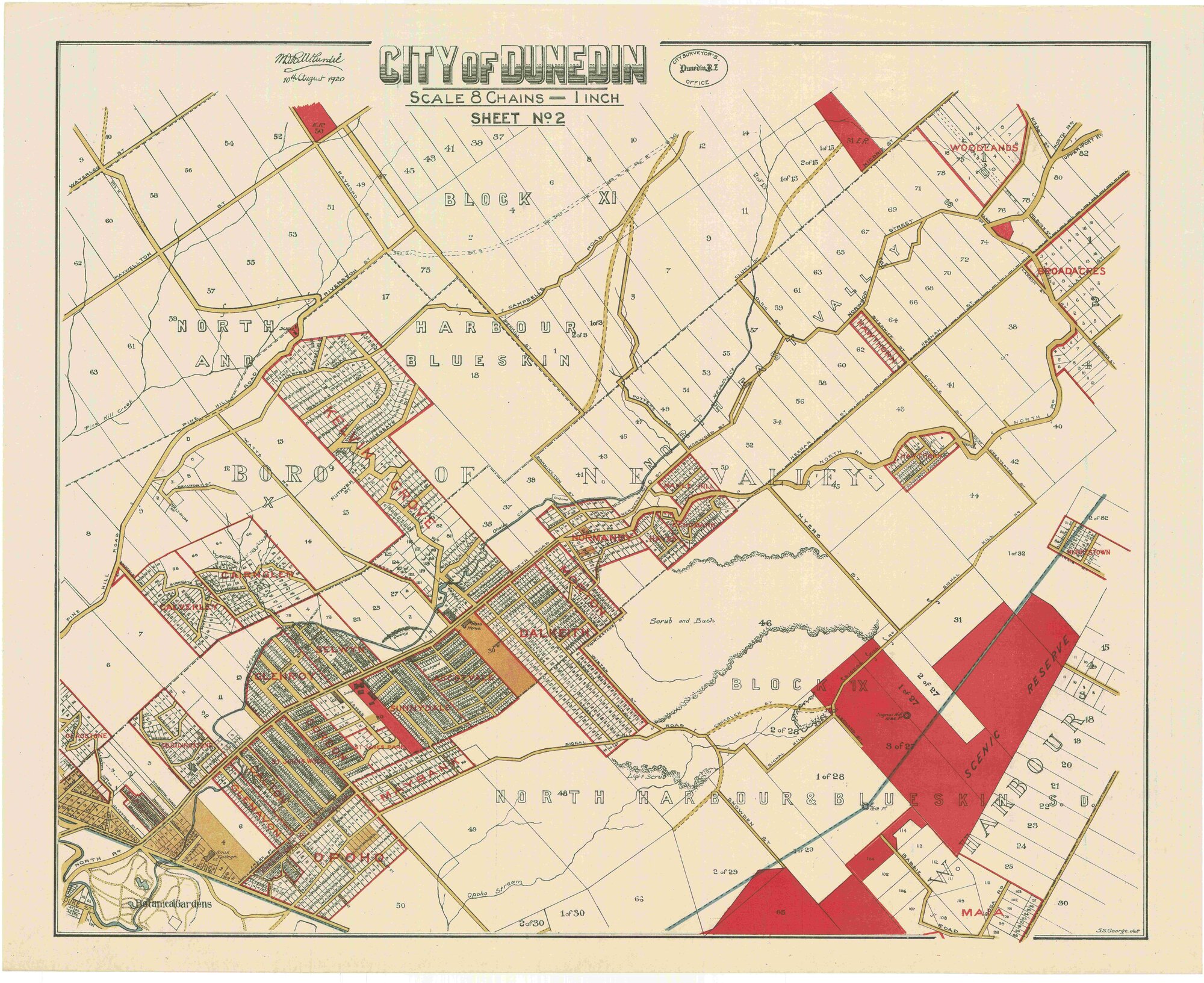 North East Valley Cadastral Map