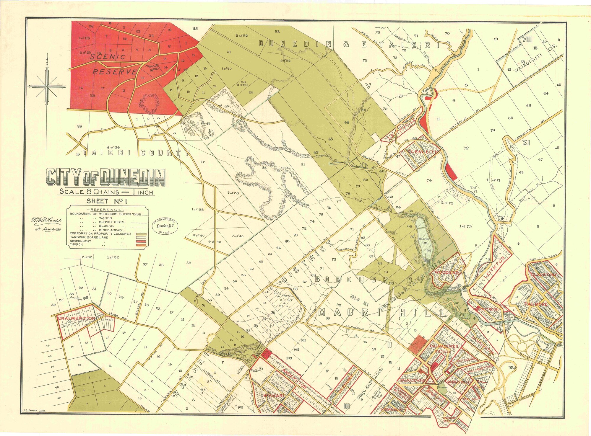 Maori Hill Cadastral Map
