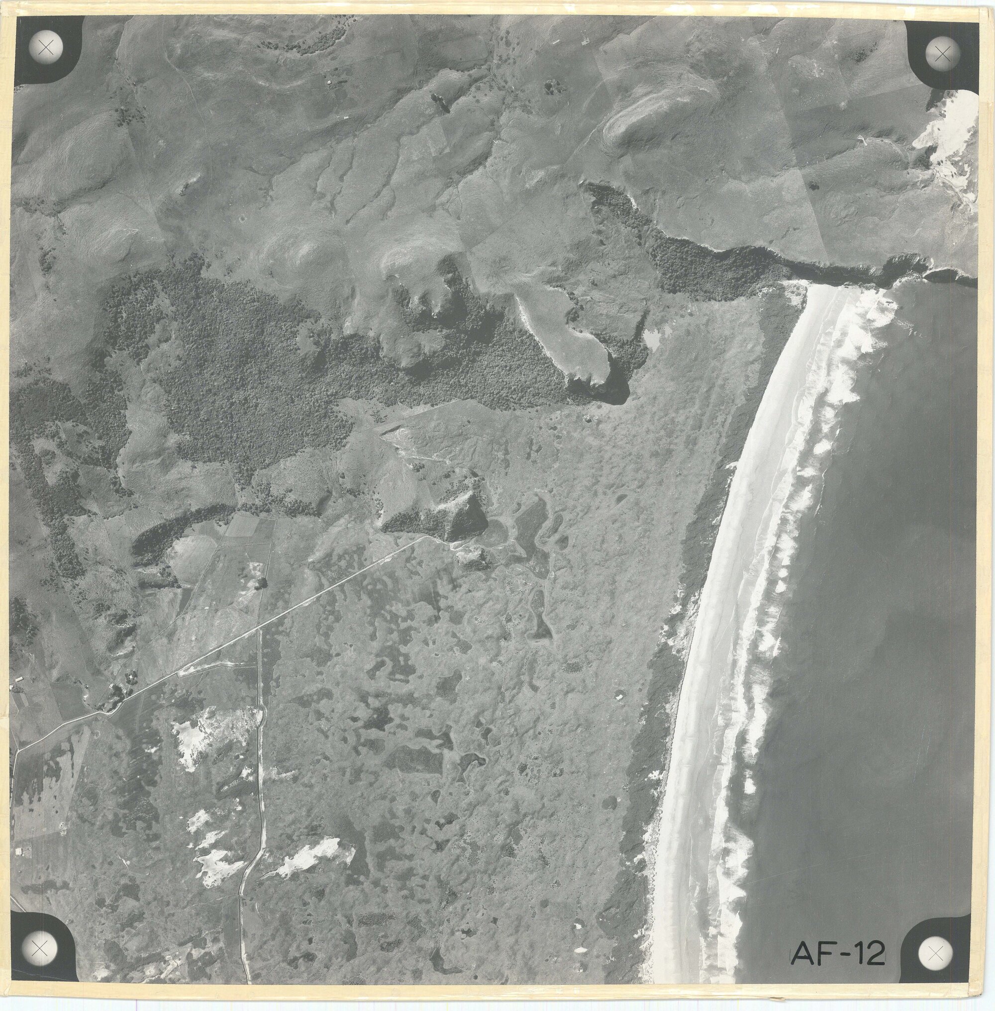 Otago Peninsula Aerial Photograph - Okia Flat