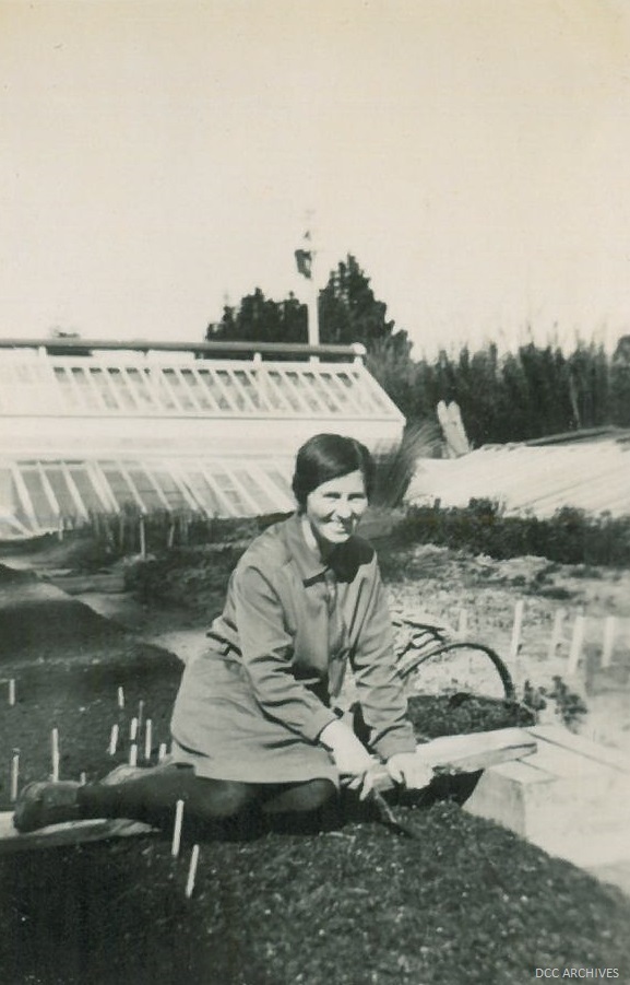 Sally Working in the Dunedin Botanic Gardens