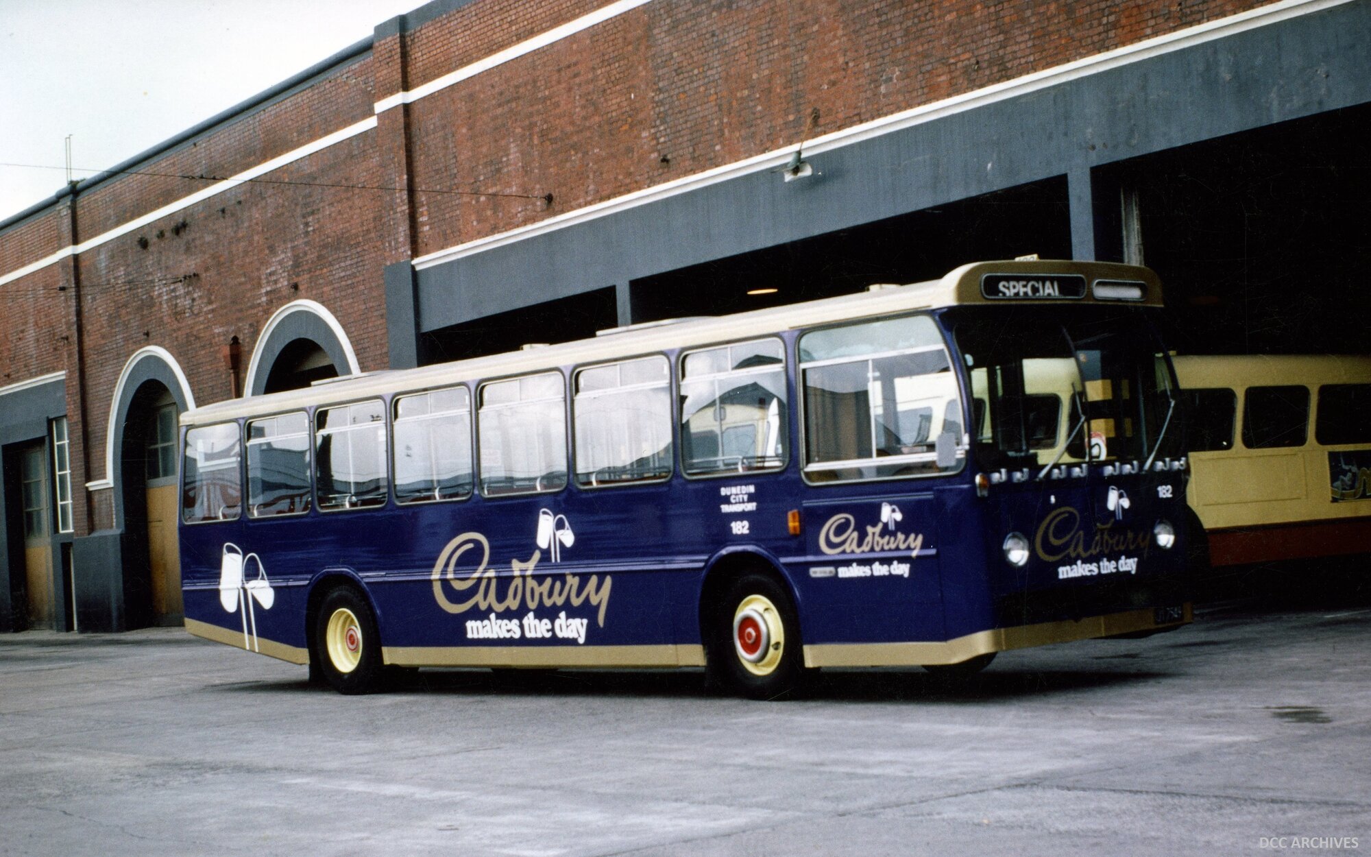 Cadbury Chocolate Advertising On Dunedin City Bus