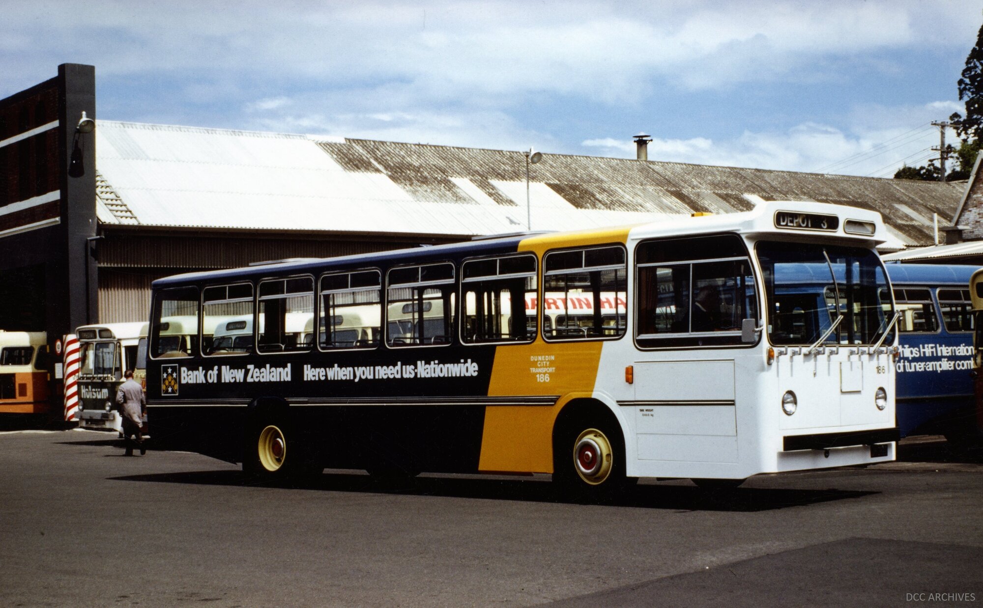 Bank of New Zealand Advertising On Dunedin City Bus