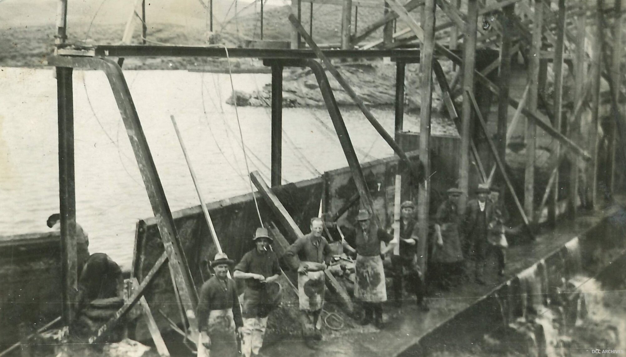 Work On Crest Gates at Mahinerangi Dam