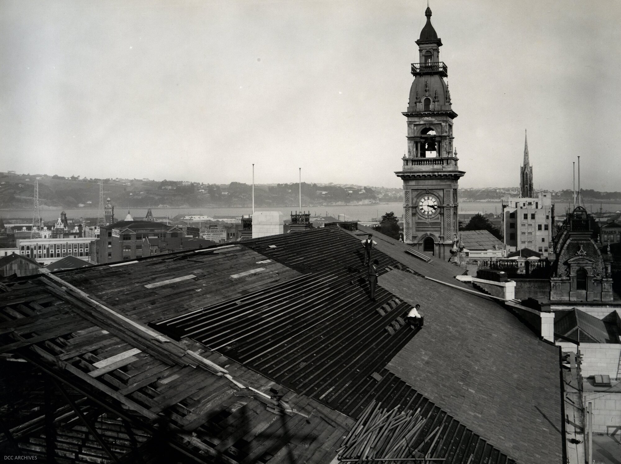 Dunedin Town Hall Roof Construction