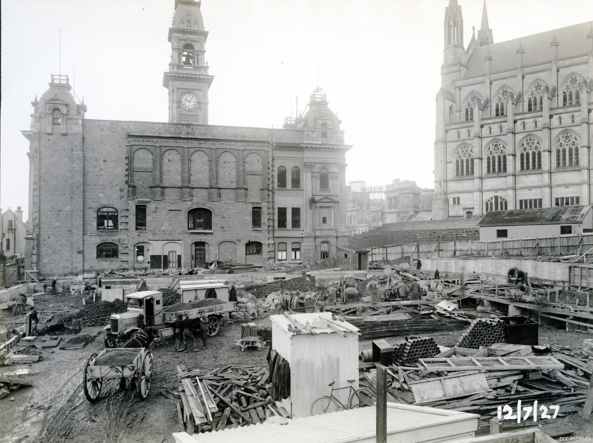 Dunedin Town Hall Ground Work