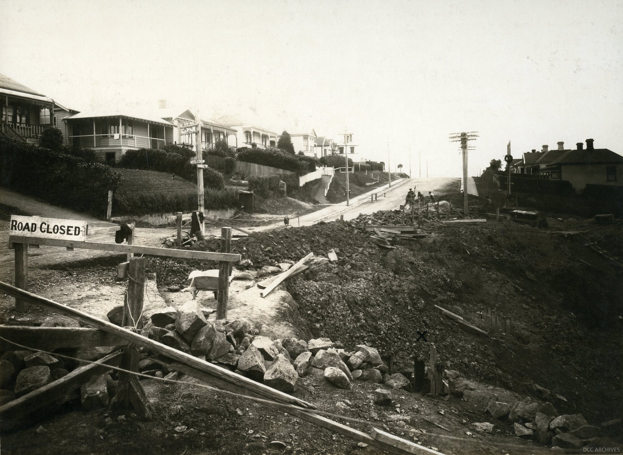 Road Slip at Orbell Street, Dalmore