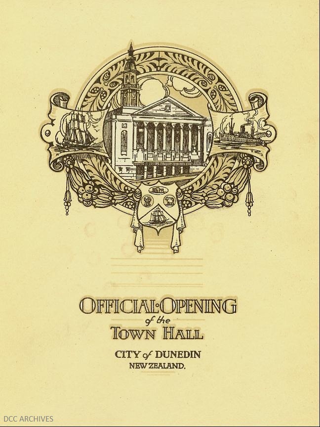 Official Opening of the Town Hall Souvenir Programme