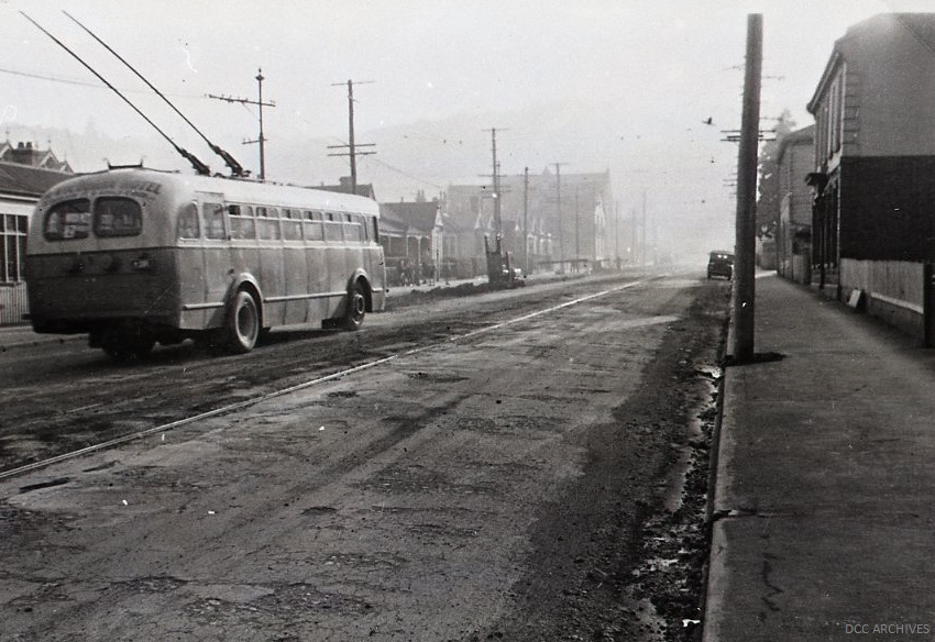 Trolleybus on Howe Street