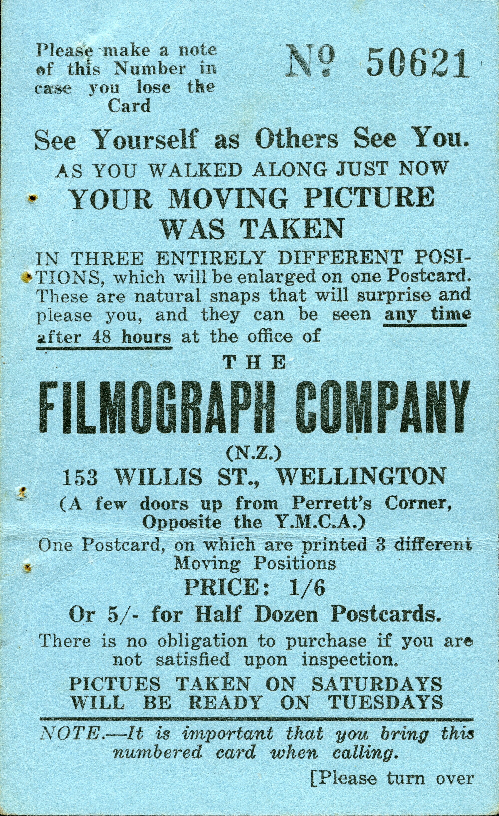 The Filmograph Company Advertisement
