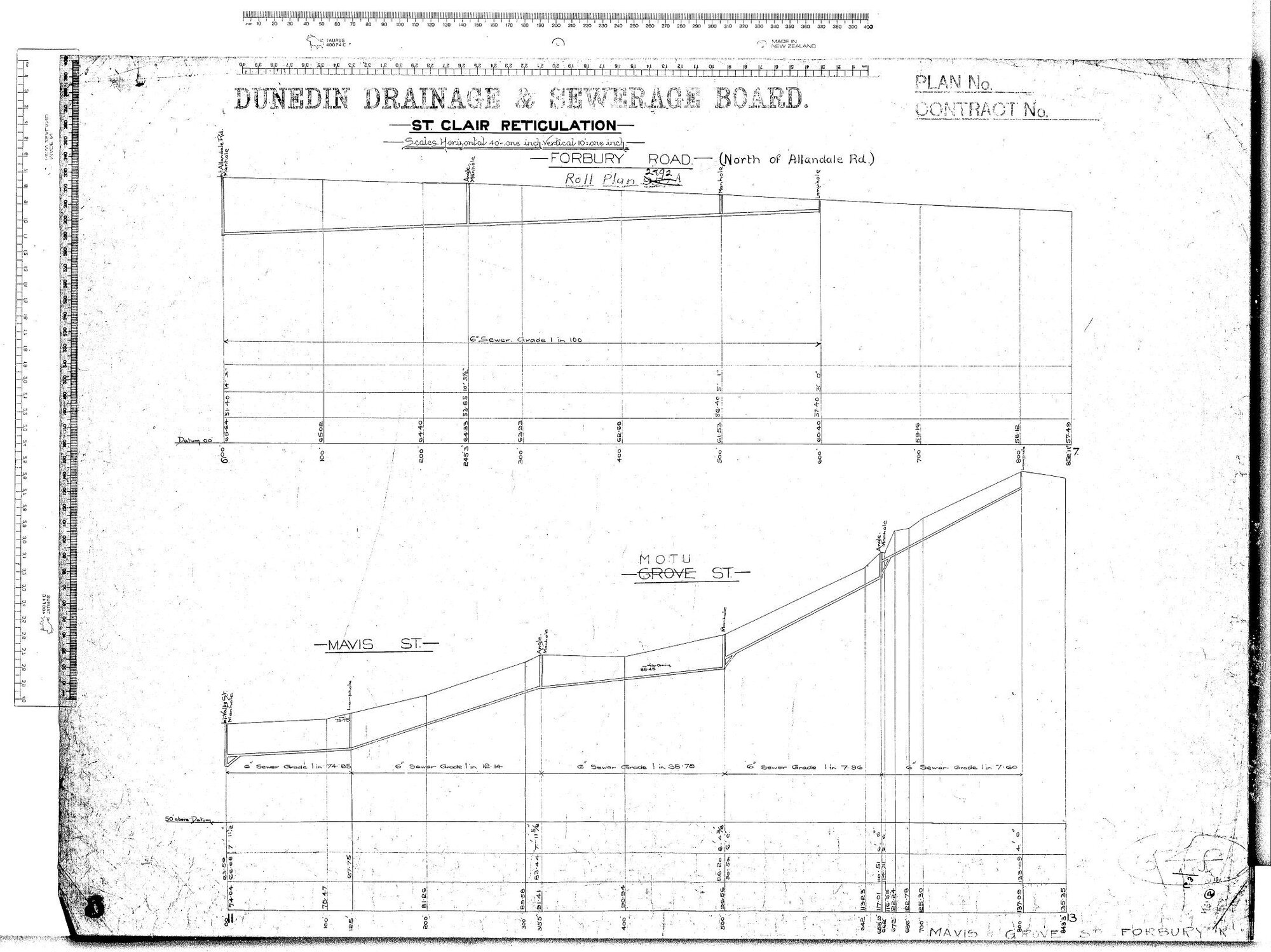 St. Clair Reticulation - Forbury Road - (North of Allendale Rd)