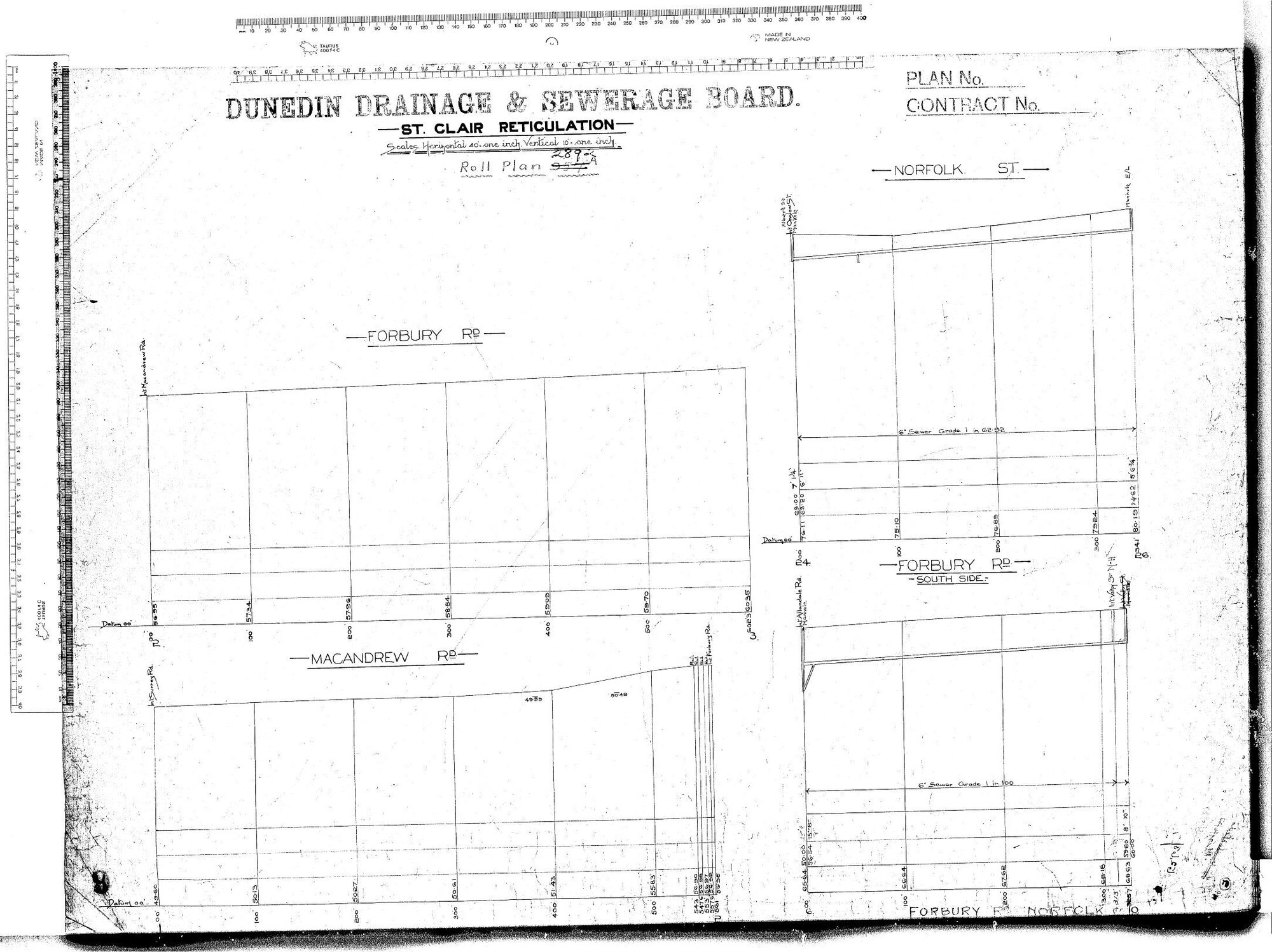 St. Clair Reticulation - Forbury Road and Norfolk Road
