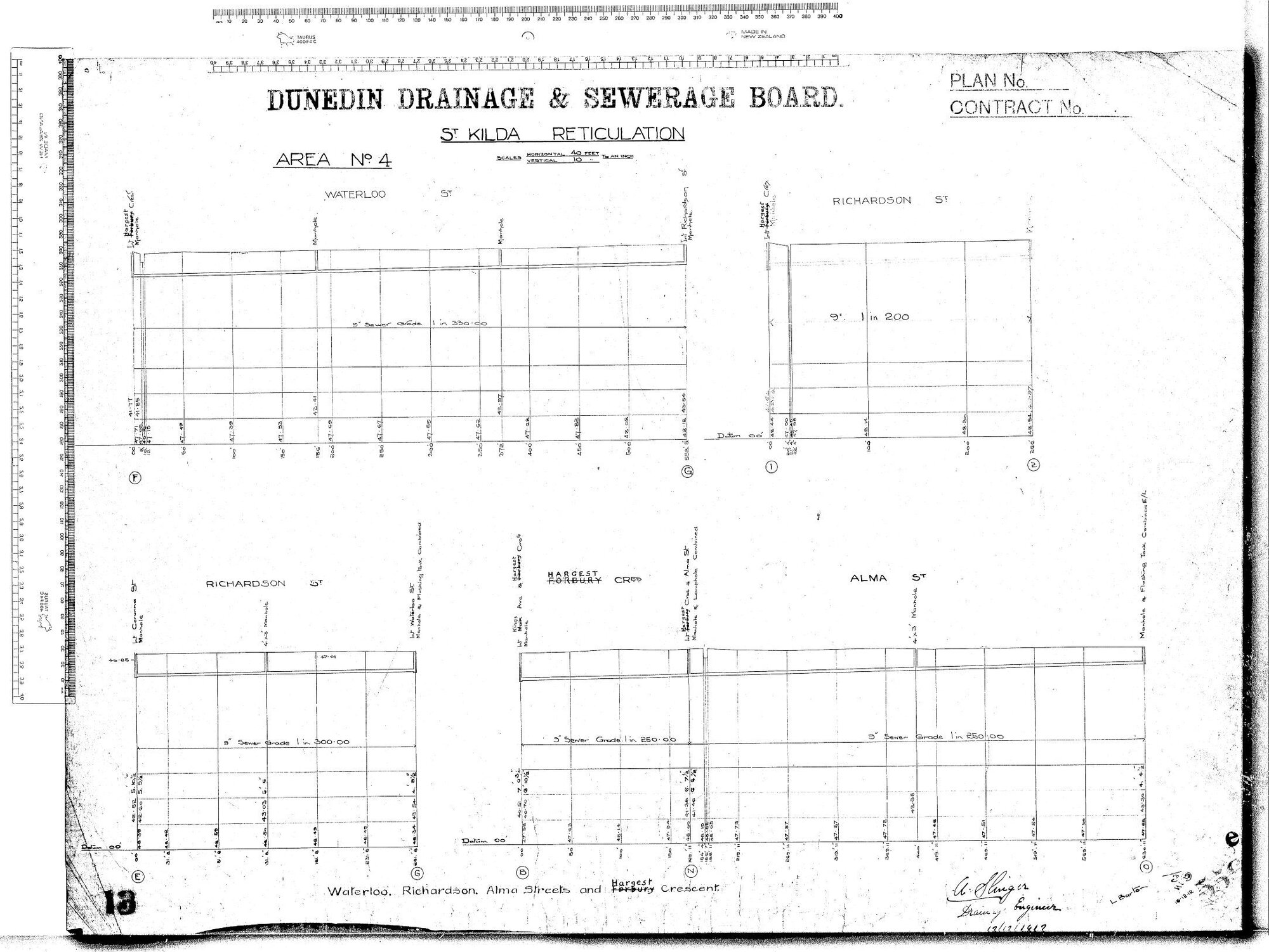 St. Kilda Reticulation - Waterloo Street, Richardson Street, Alma Street and Hargest Crescent