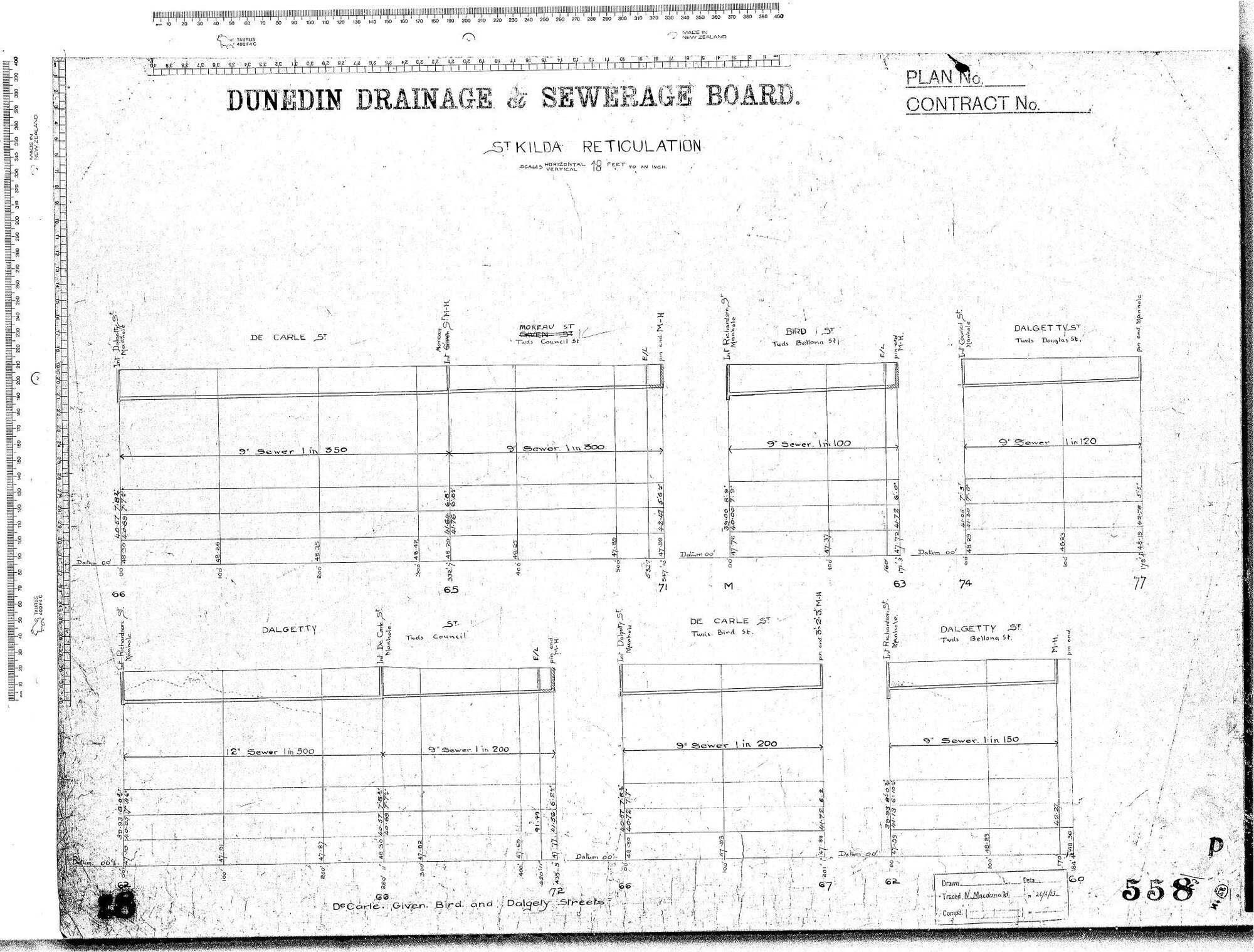 St. Kilda Reticulation - De Carle Street, Given Street, Bird Street and Dalgety Street