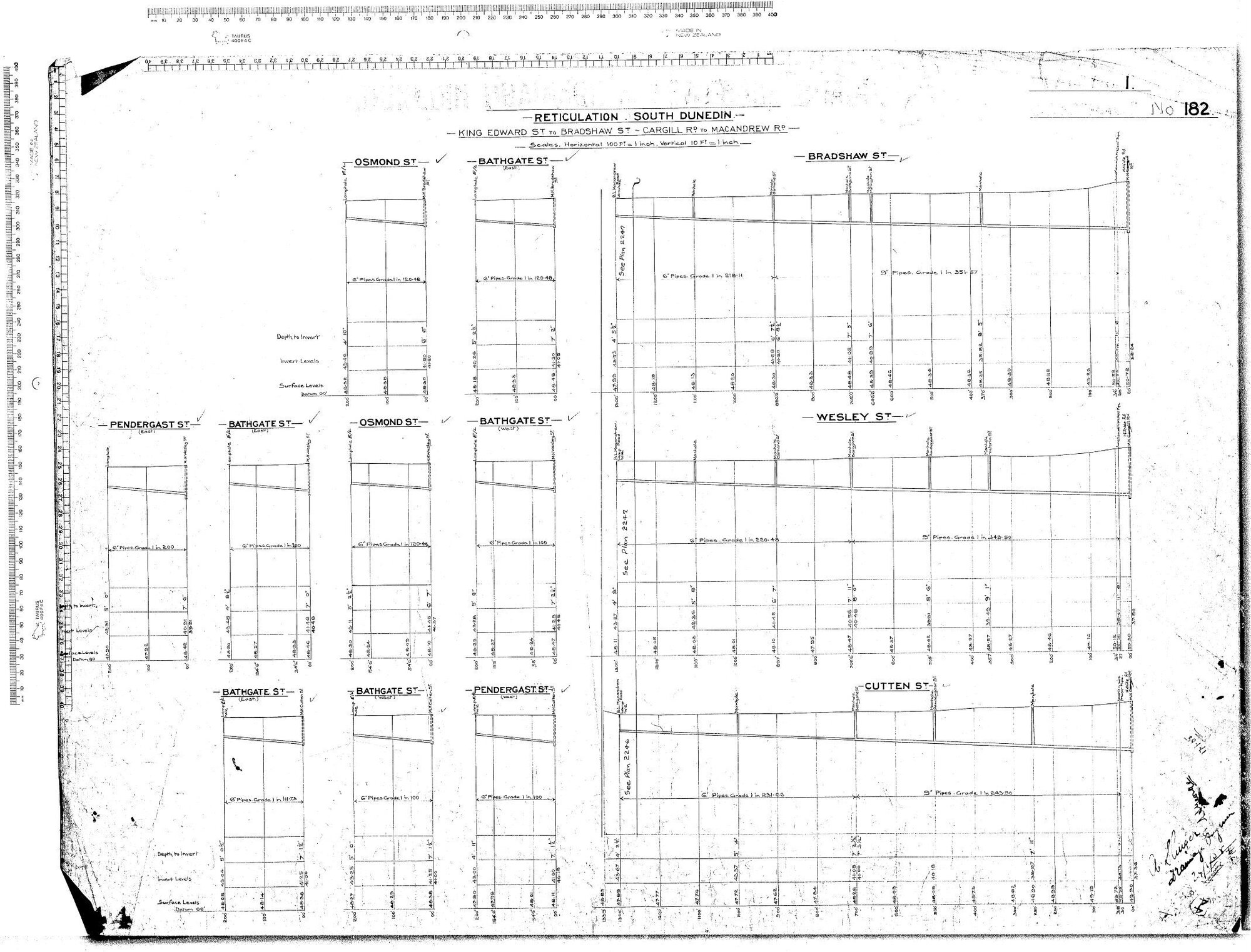 Reticulation South Dunedin - King Edward Street, Bradshaw Street, Cargill Road and MacAndrew Road