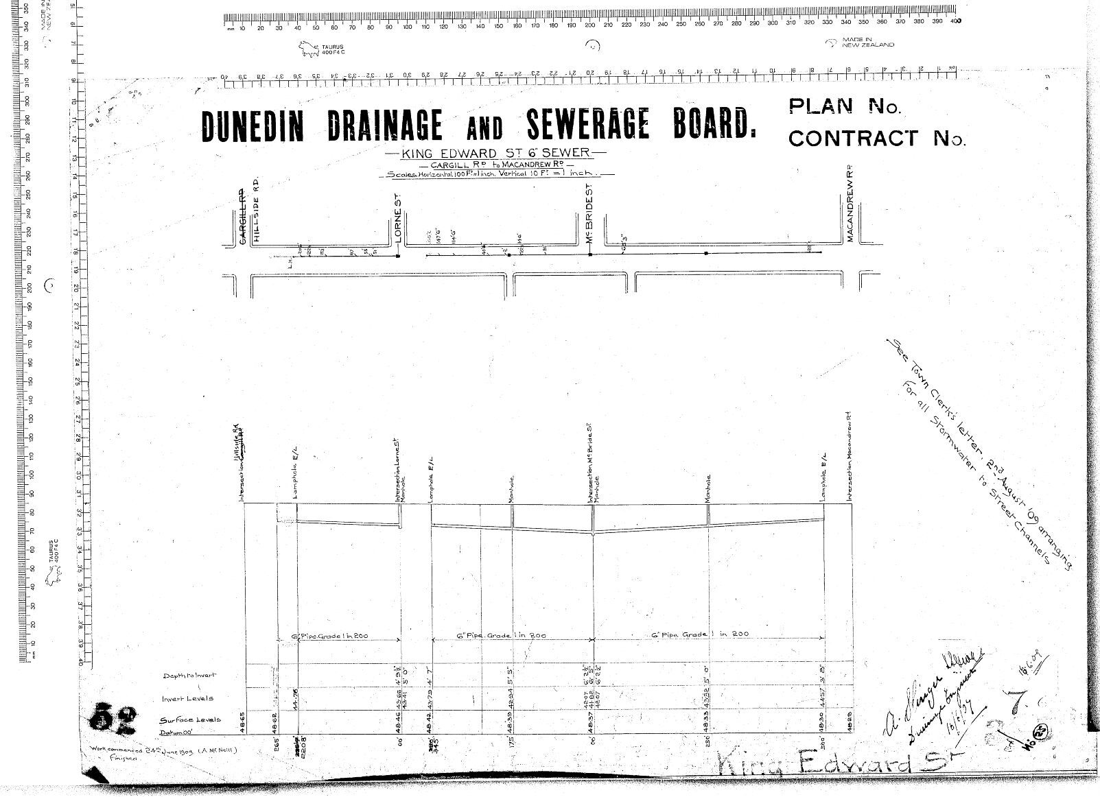 King Edward Street 6&rdquo; Sewer - Cargill Road to MacAndrew Road - King Edward Street