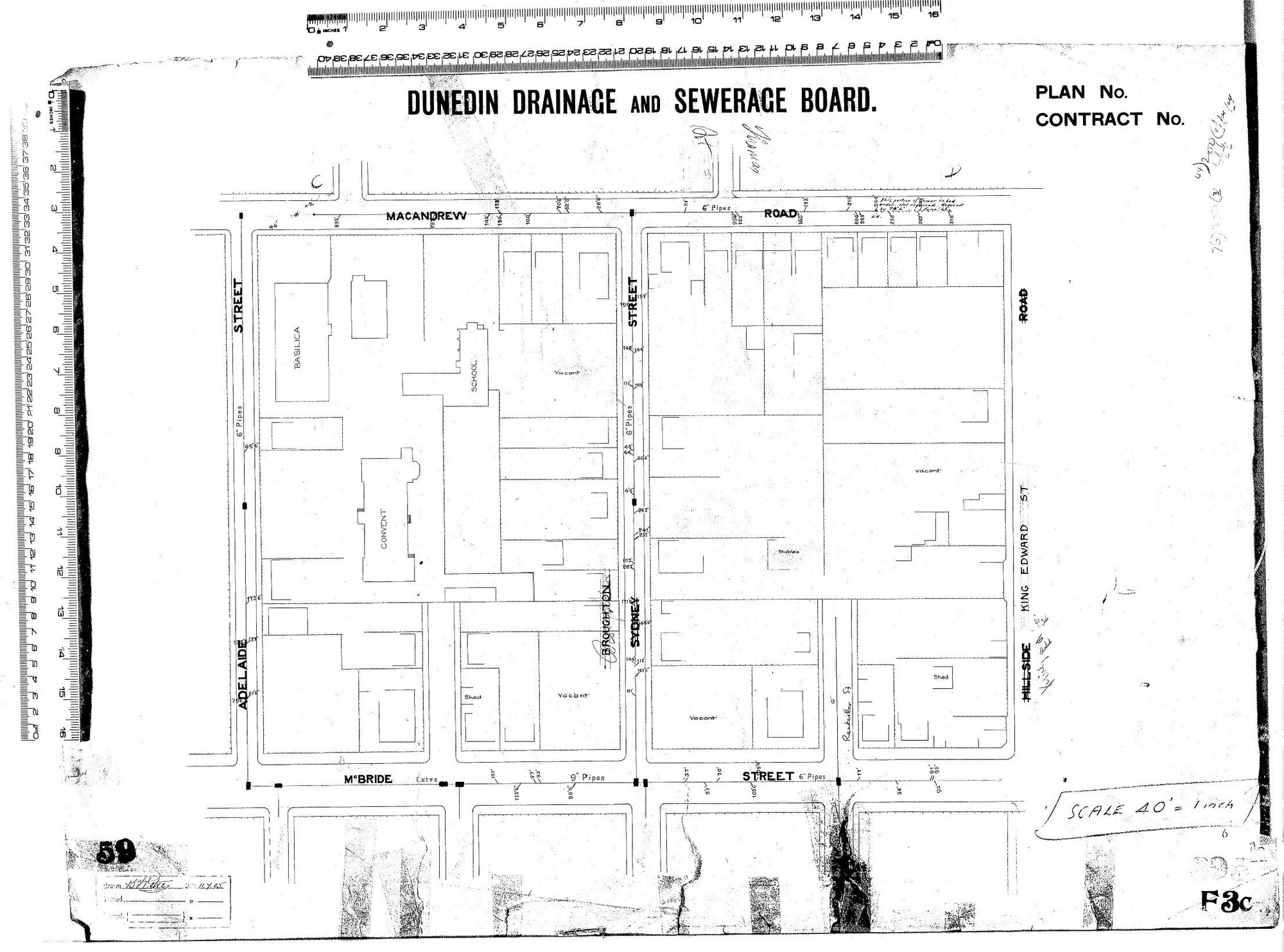 South Dunedin Foul Sewer - McBride Street to Macandrew Road