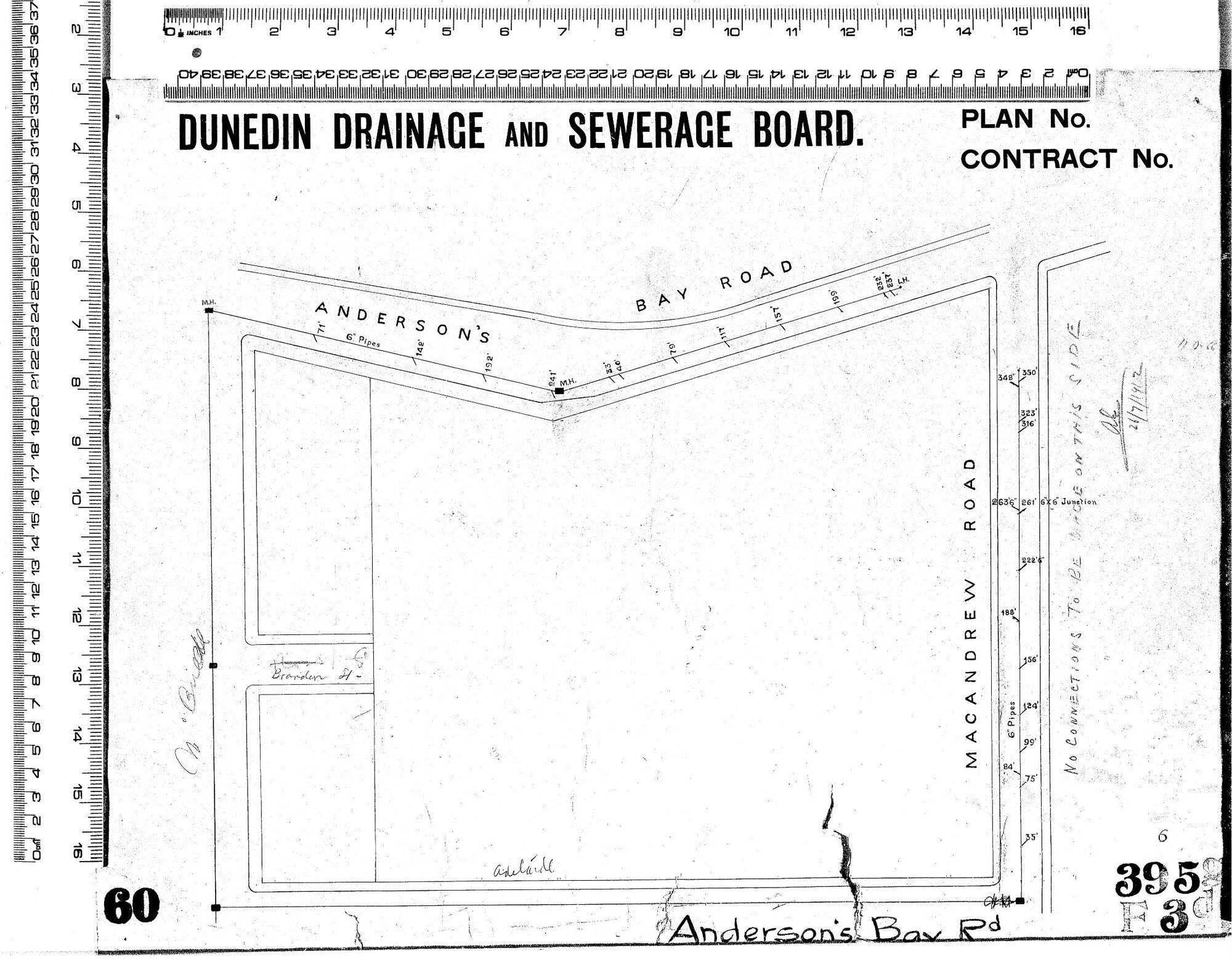 Andersons Bay Road Foul Sewer