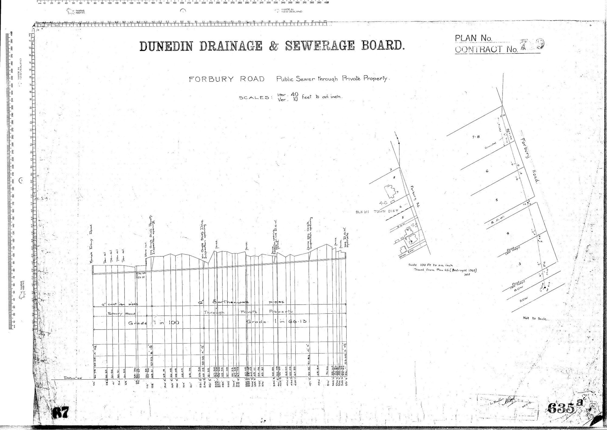 Forbury Road - Public Sewer Through Private Property