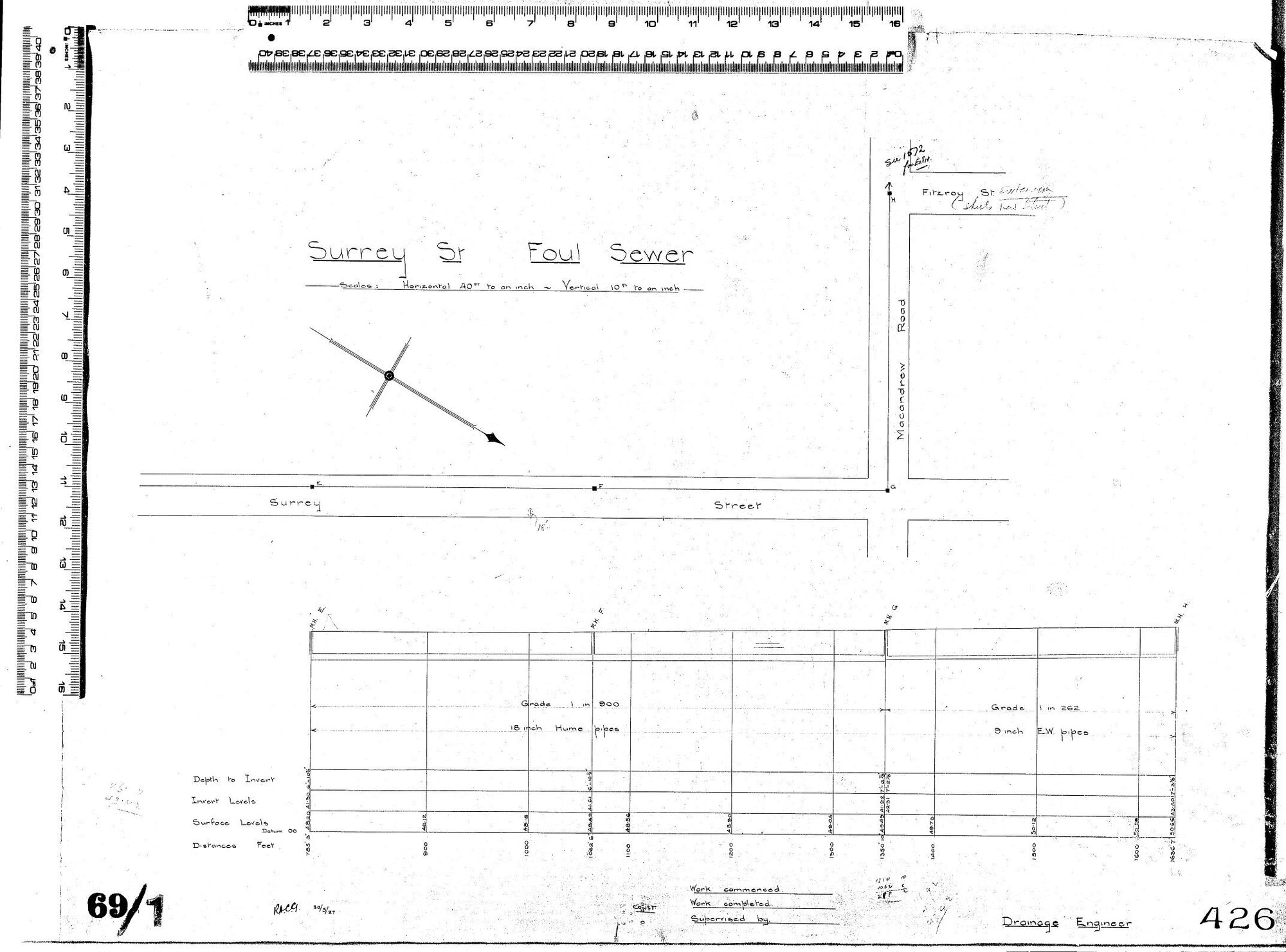 Surrey Street Foul Sewer