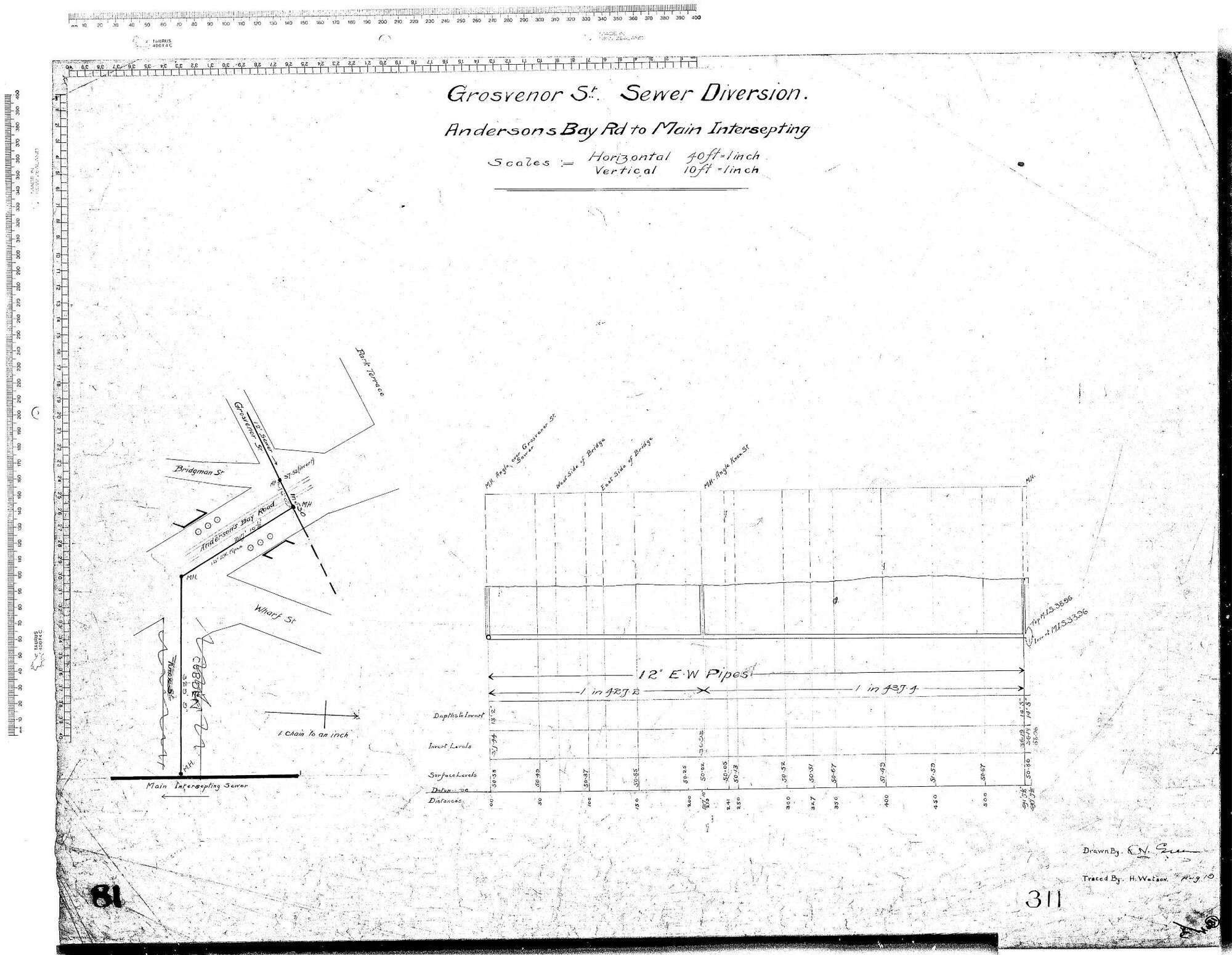 Grosvenor Streeet Sewer Diversion &ndash; Anderson Bay Road to Main Intersepting