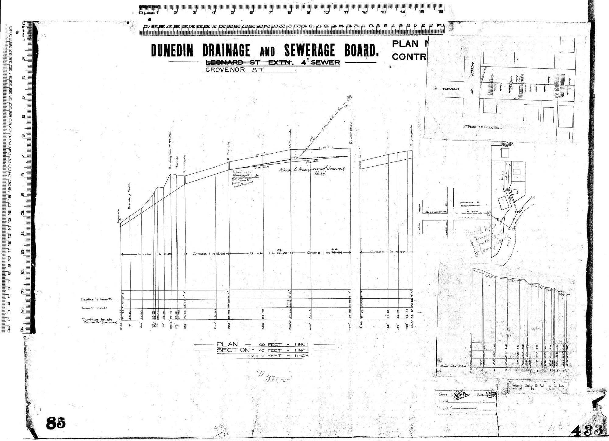 4&rdquo; Sewer - Grovenor Street