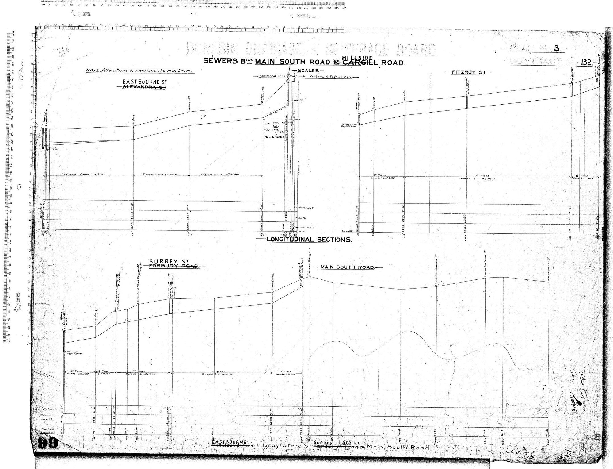 Sewers Between Main South Road &amp; Hillside Road