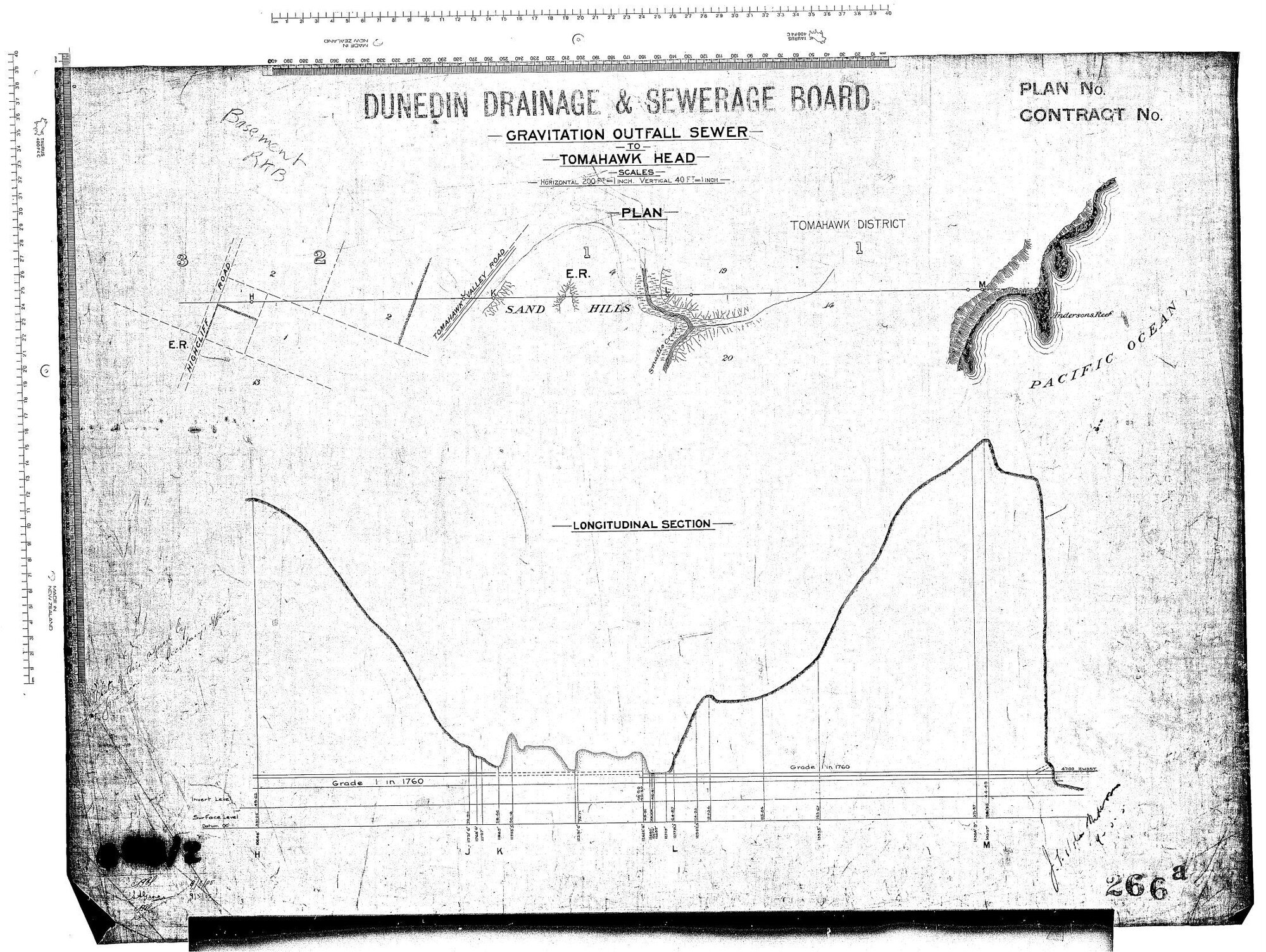 GRAVITATION OUTFALL SEWER - TO TOMAHAWK HEAD