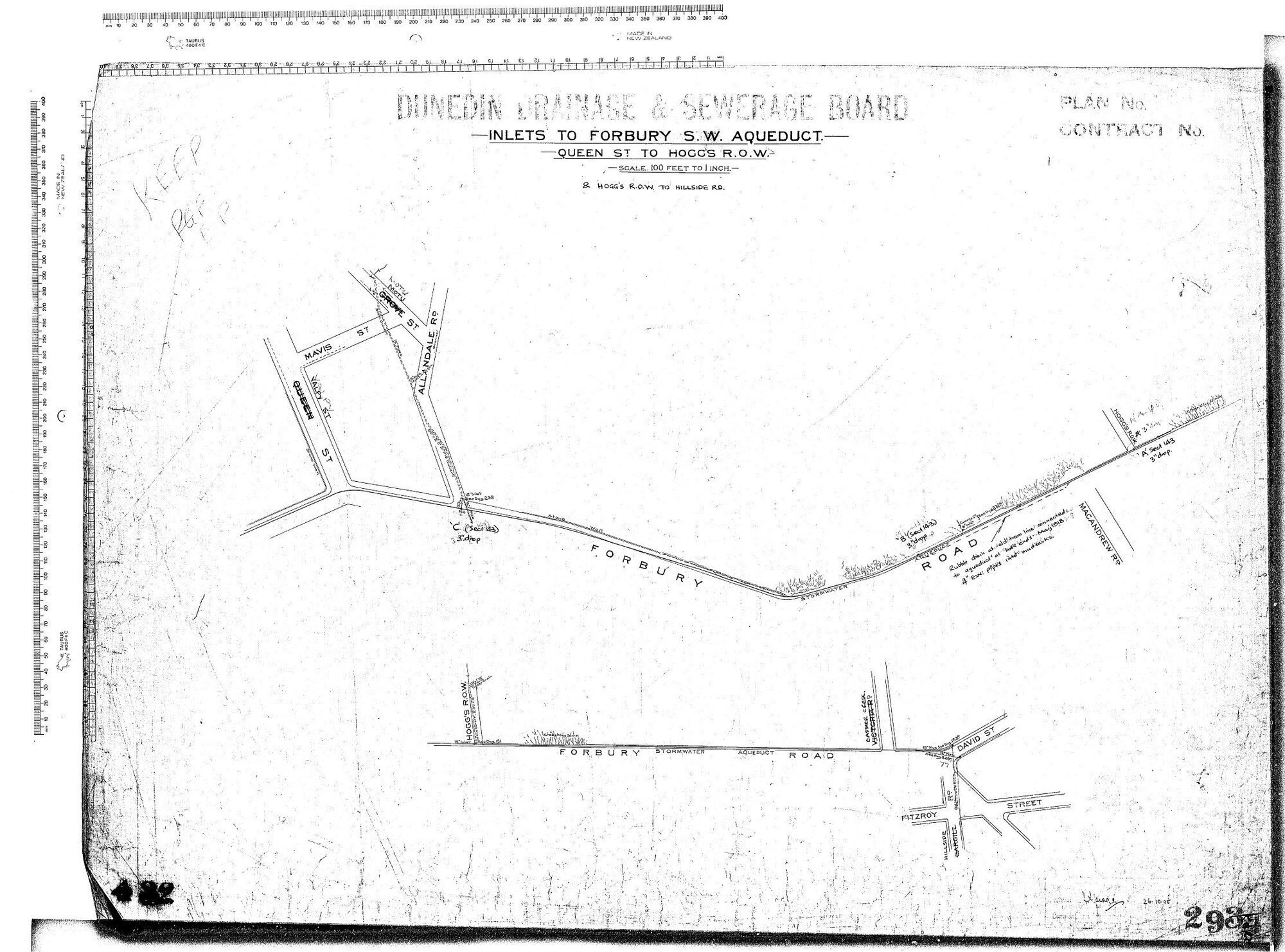 INLETS TO FORBURY S.W. AQUEDUCT - QUEEN ST TO HOGG'S R.O.W