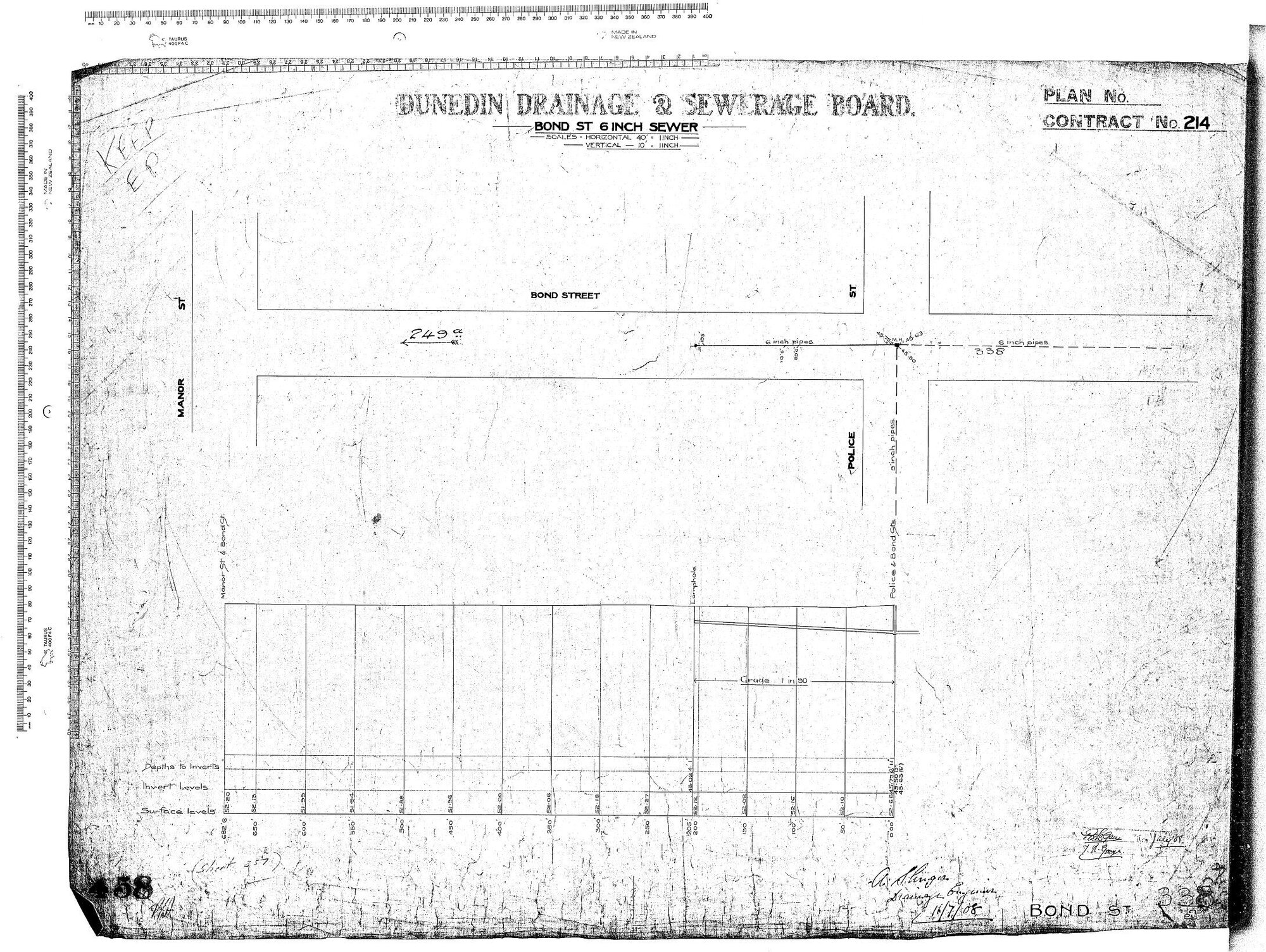 BOND ST 6" SEWER