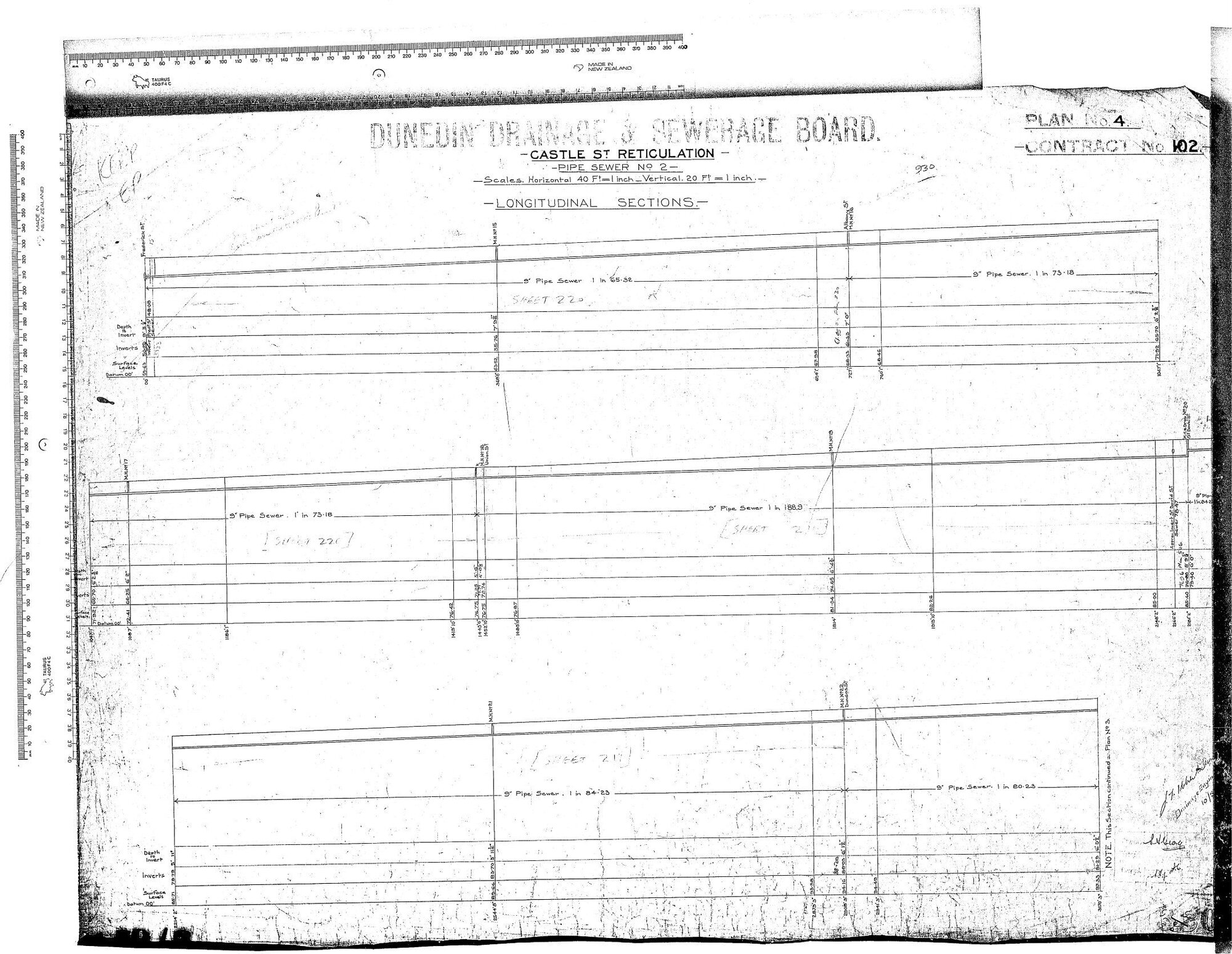CASTLE ST RETICULATION -PIPE SEWER NO.2