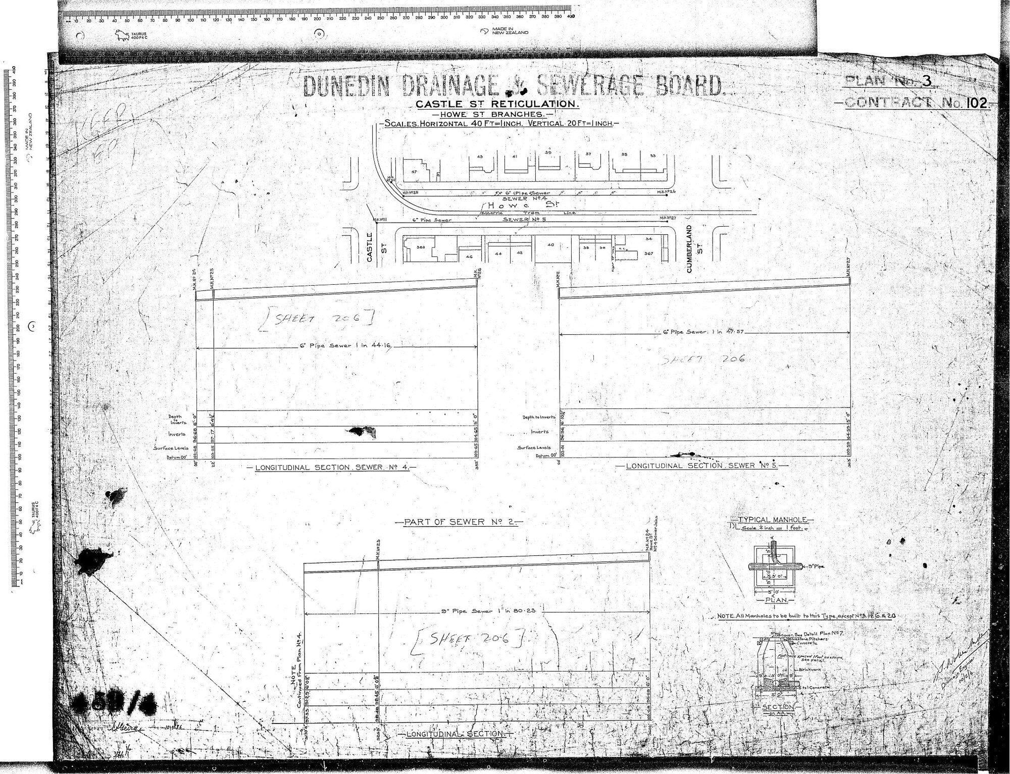 CASTLE ST RETICULATION - HOWE ST BRANCHES 
