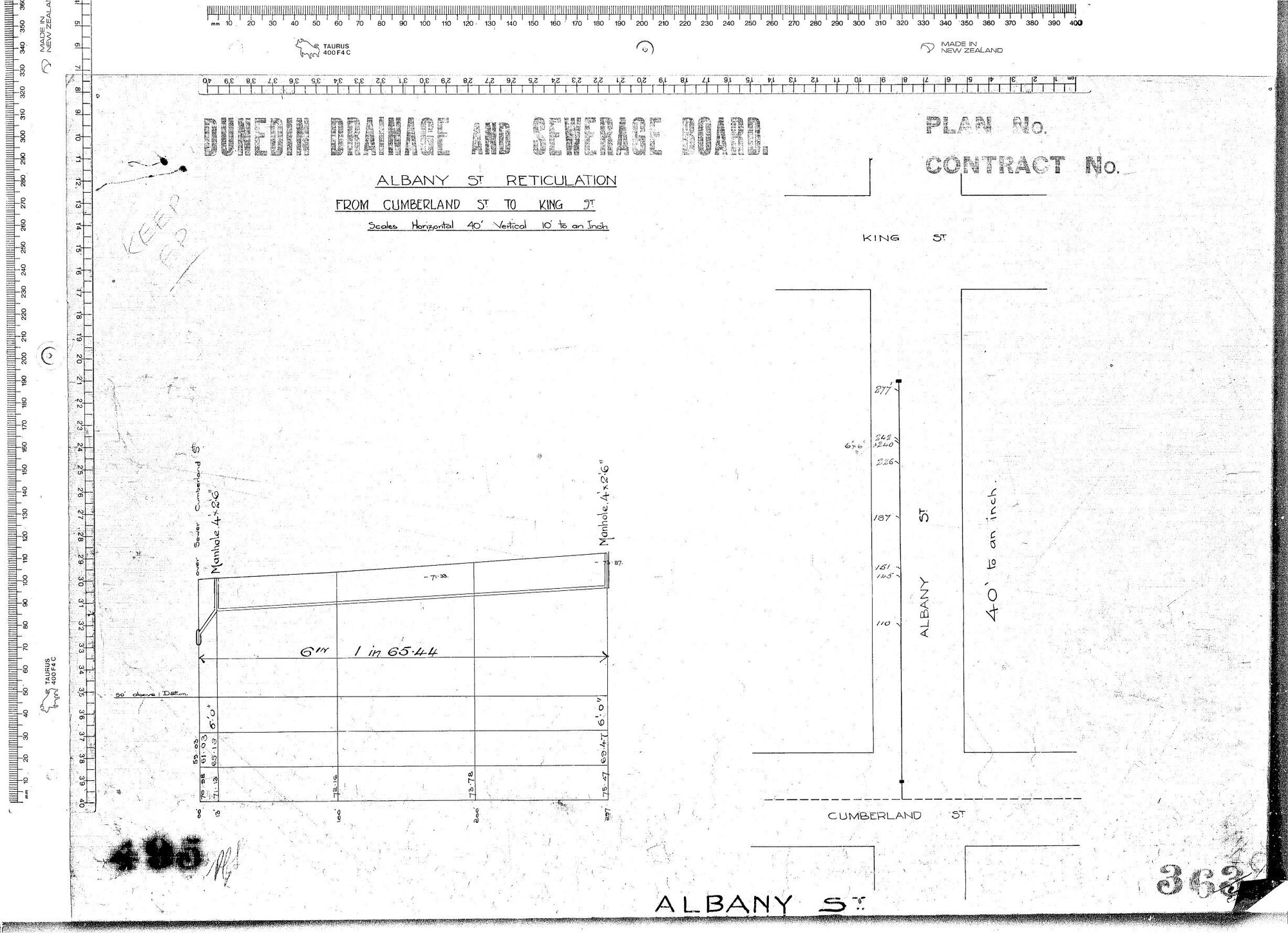 ALBANY ST RETICULATION - FROM CUMBERLAND ST TO KING ST
