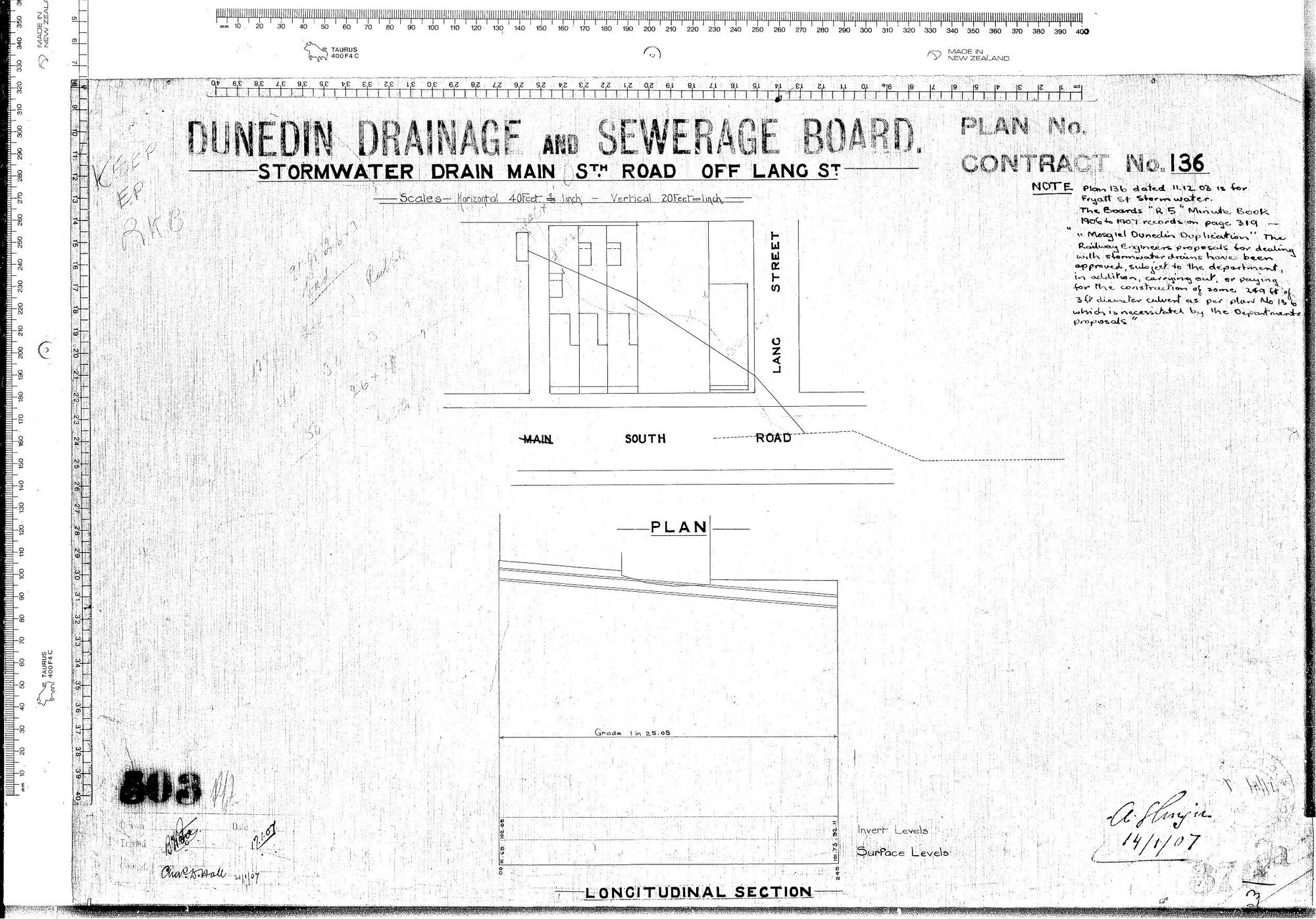 STORMWATER DRAIN MAIN STH ROAD OFF LAND ST