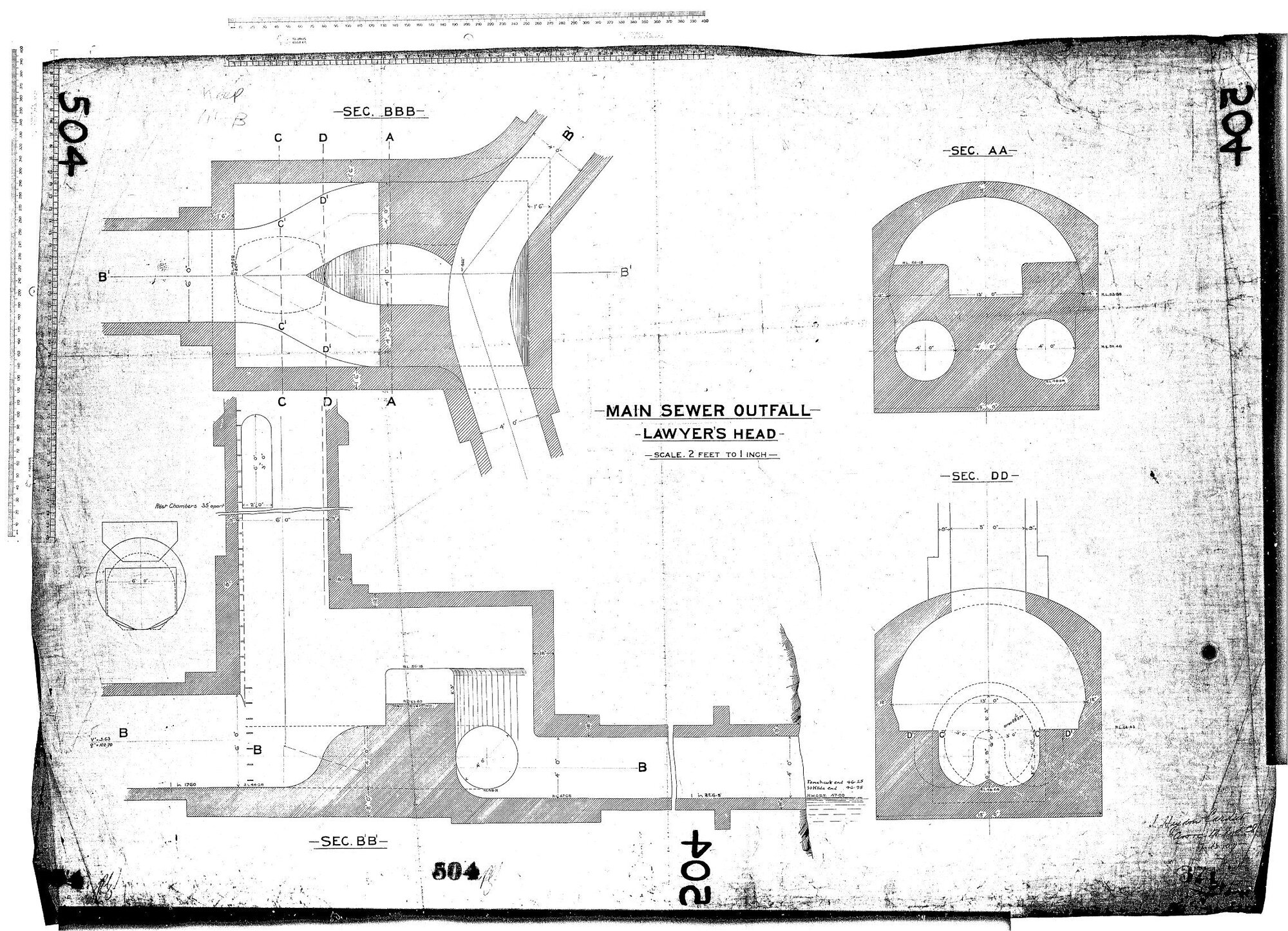 MAIN SEWER OUTFALL - LAWYERS HEAD