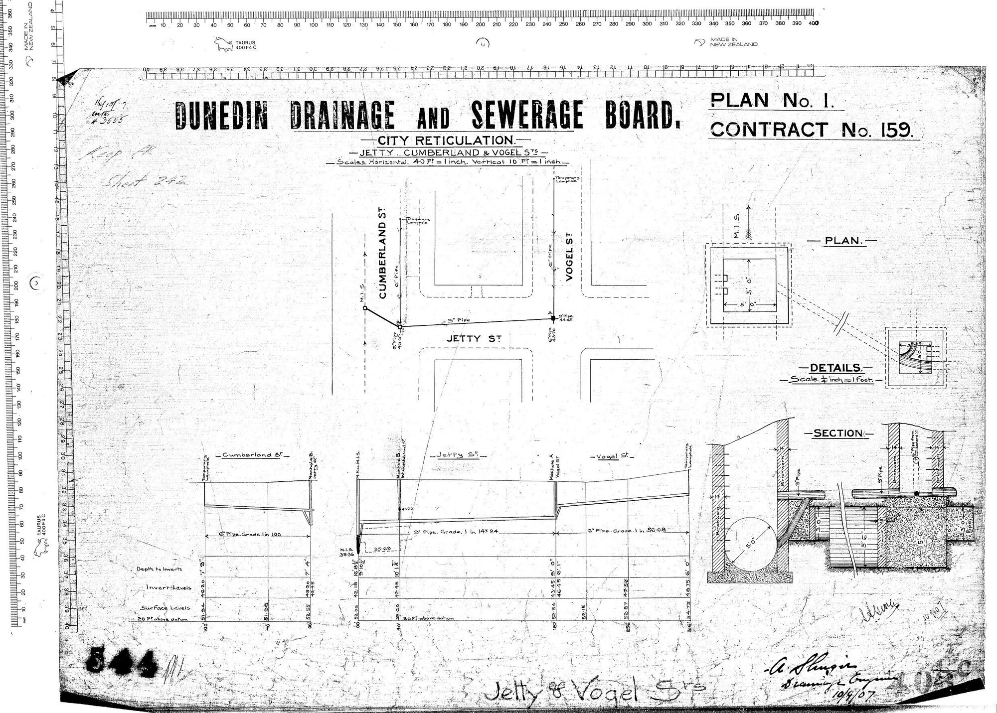 CITY RETICULATION - JETTY CUMBERLAND &amp; VOGEL ST'S