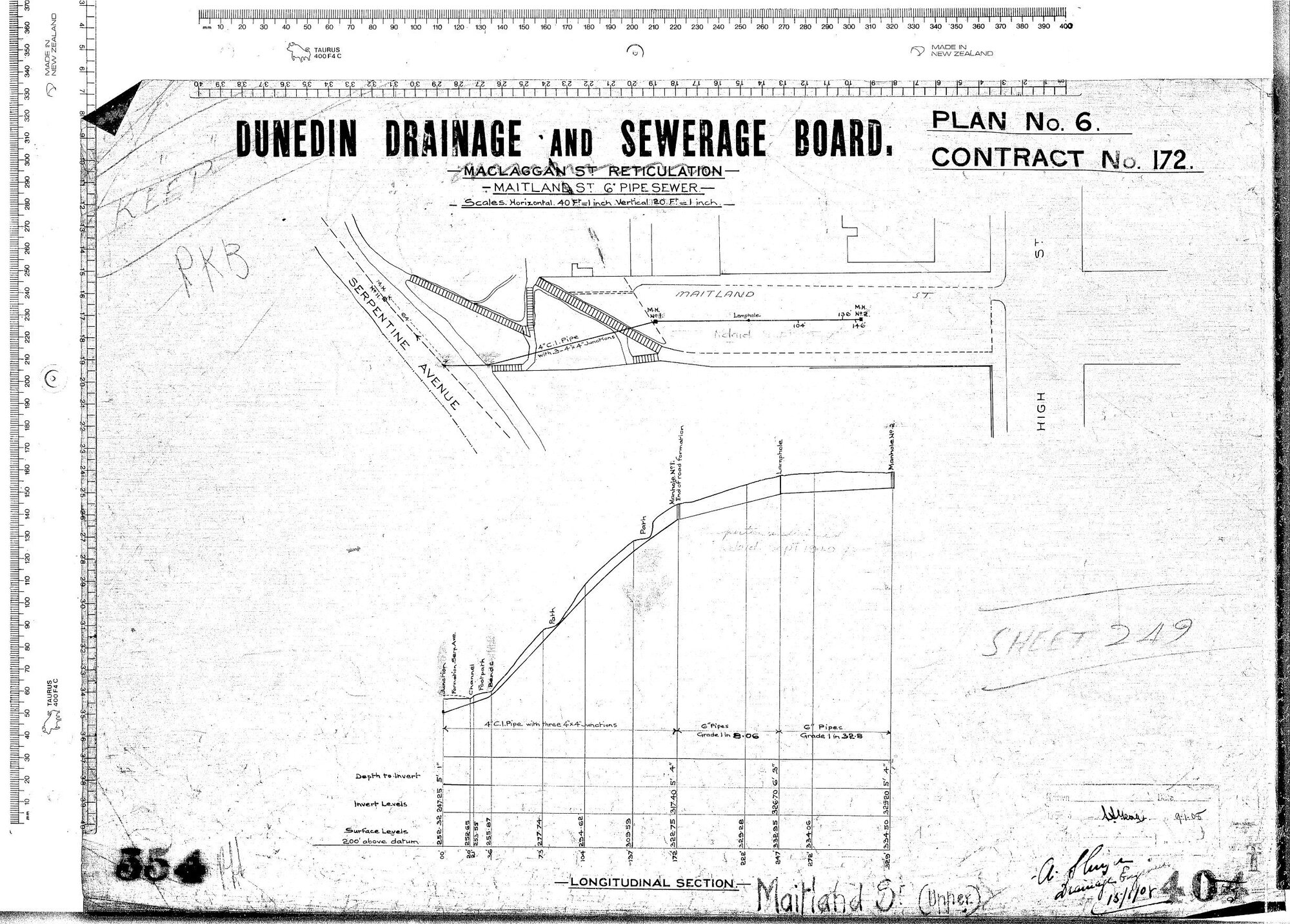 MAITLAND ST 6" PIPE SEWER