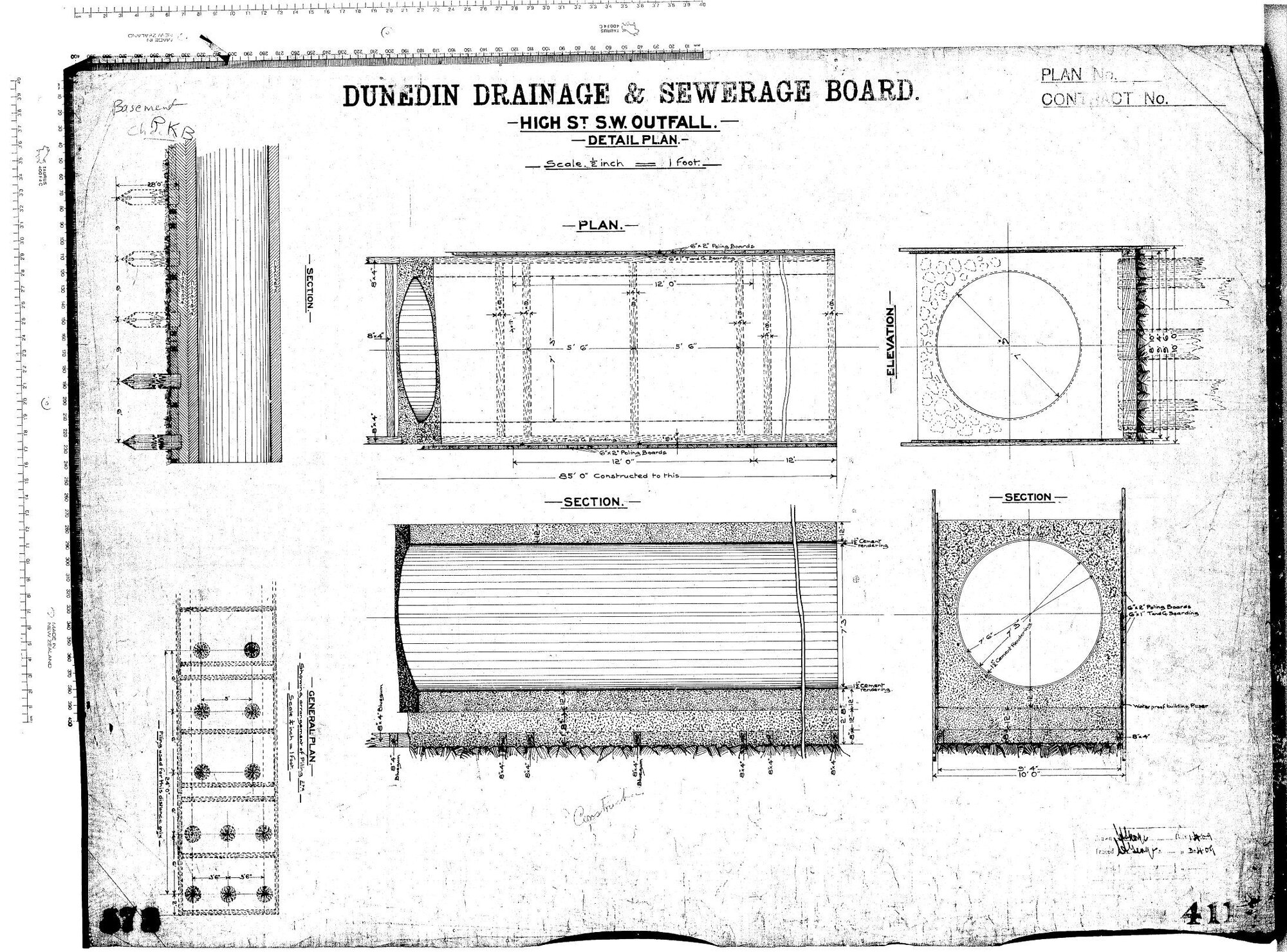HIGH ST S.W. OUTFALL - DETAIL PLAN