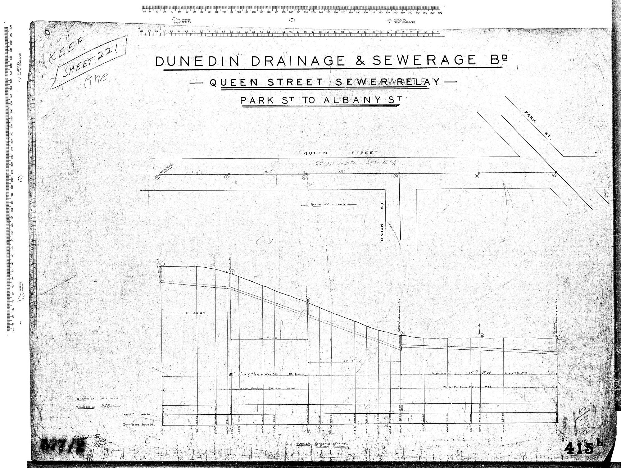 QUEEN STREET SEWER RELAY - PARK ST TO ALBANY ST
