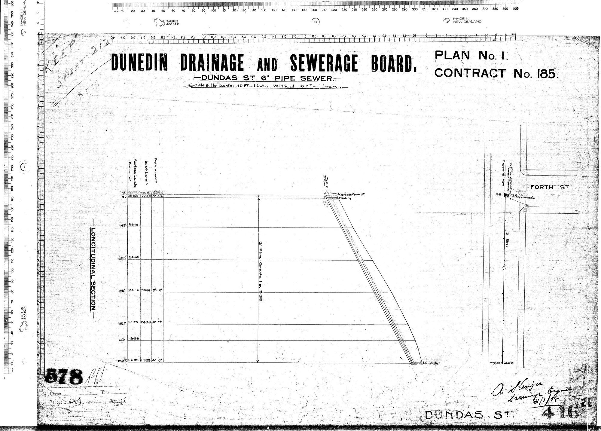 DUNDAS ST 6" PIPE SEWER