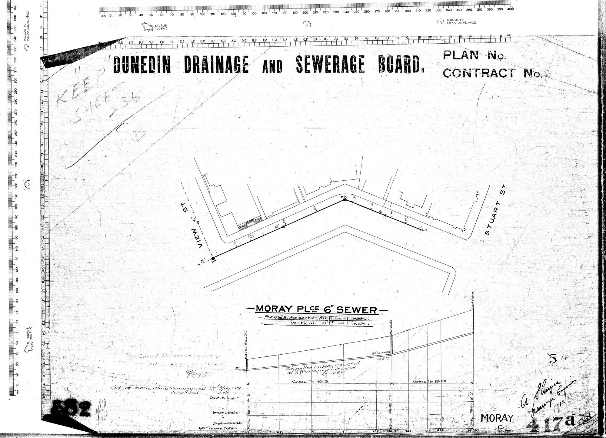 MORAY PLACE 6" SEWER