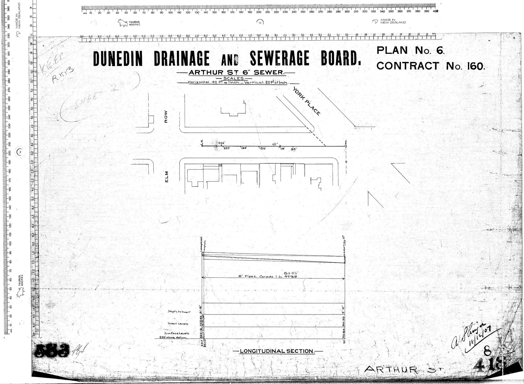 ARTHUR ST 6" SEWER