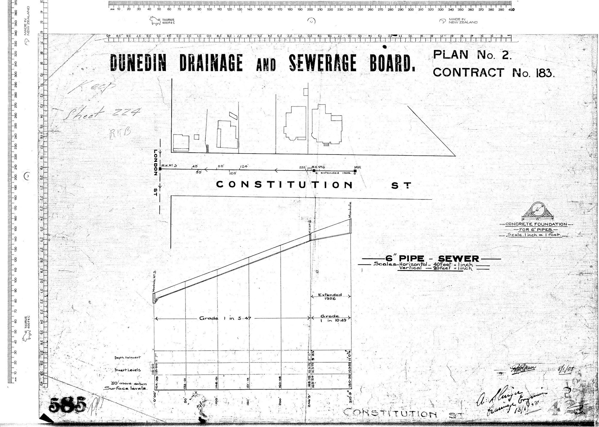 CONSTITUTION ST - 6" PIPE SEWER