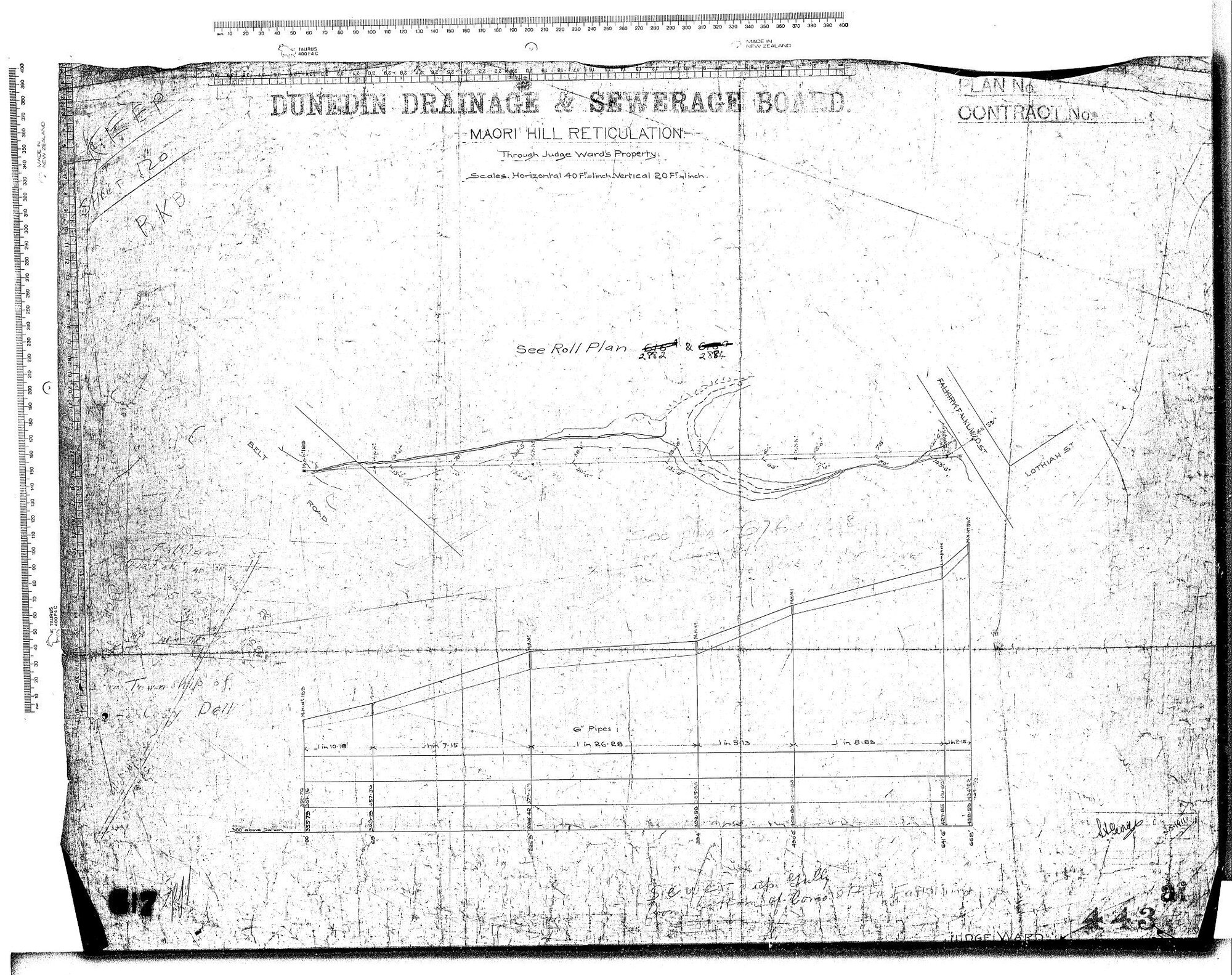 MAORI HILL RETICULATION THROUGH JODGE WARD'S PROPERTY